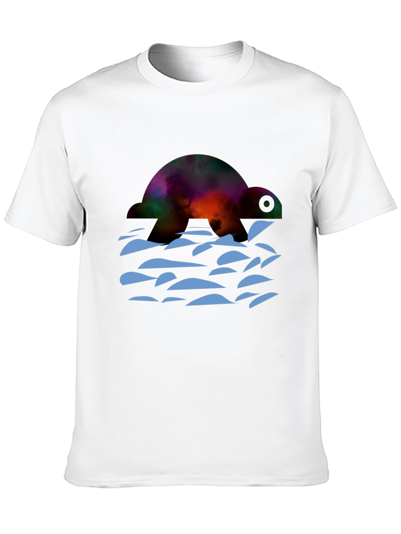 Turtle Galaxy Graphic Tee - Black Cotton Comfort