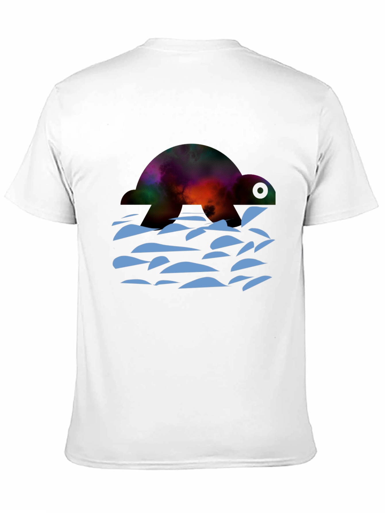 Turtle Galaxy Graphic Tee - Black Cotton Comfort