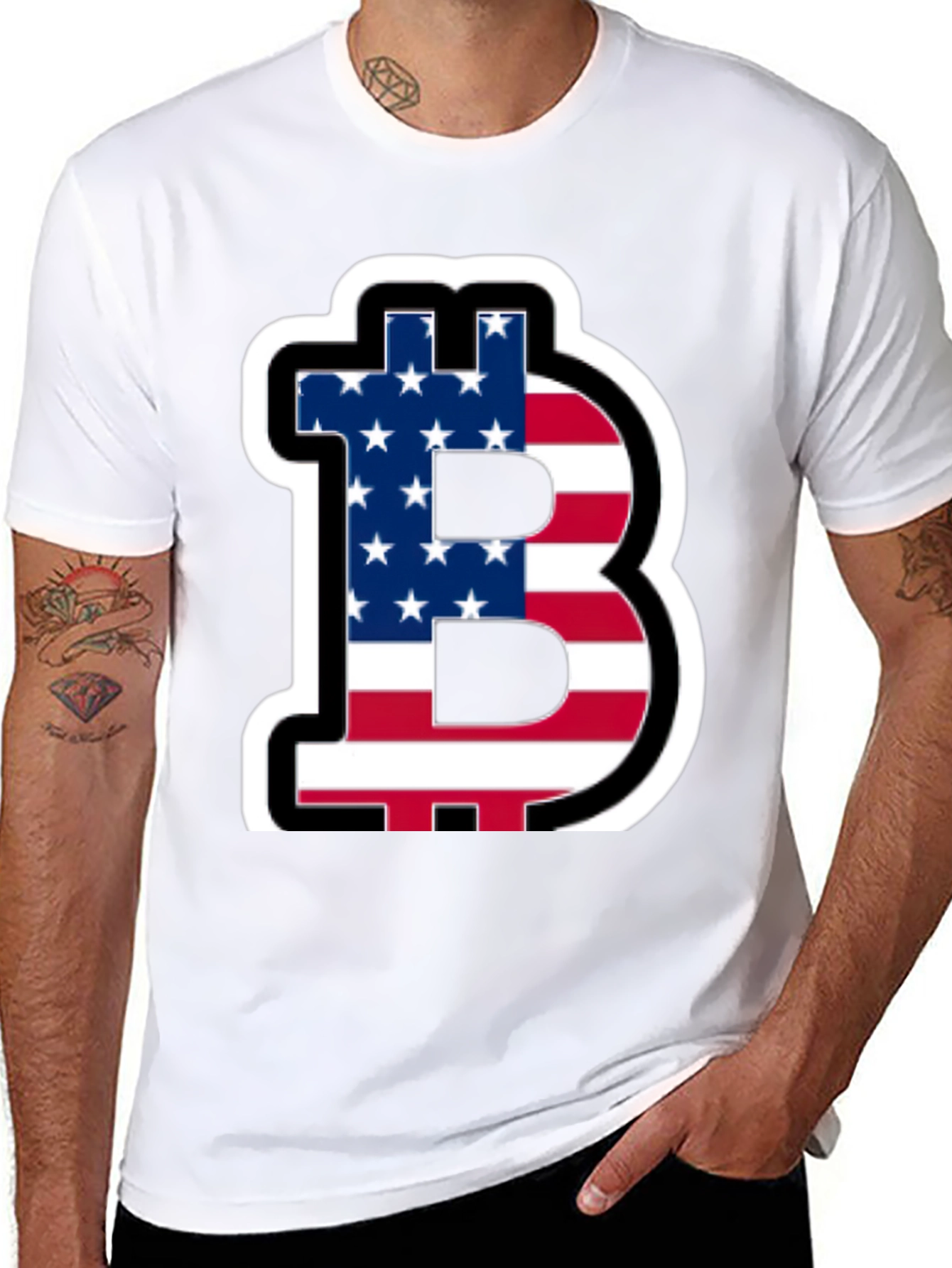 Bitcoin American Flag T-Shirt