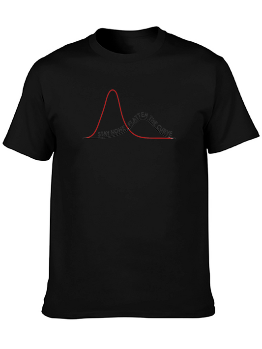 Stay Home Flatten The Curve Graphic Tee