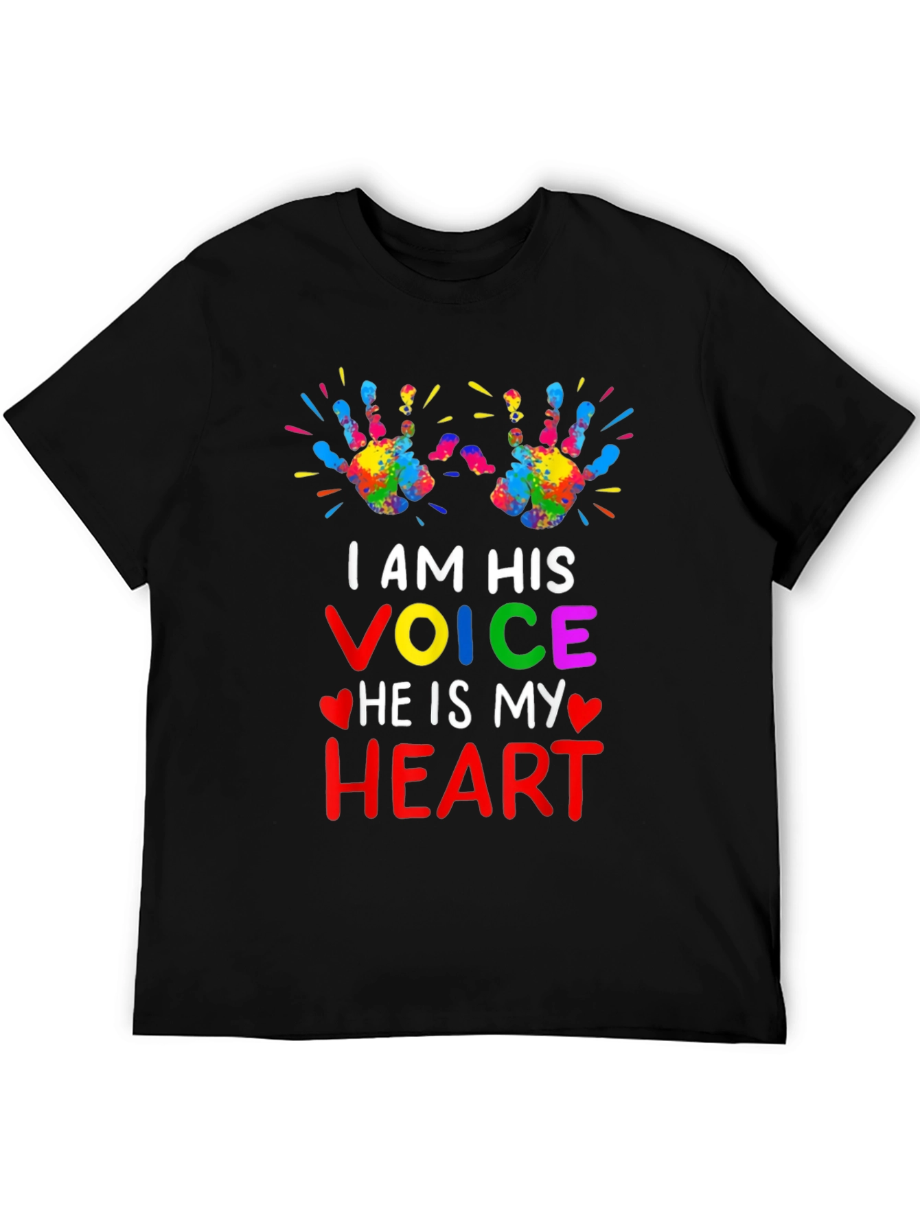 Autism Awareness T-Shirt: I AM HIS VOICE HEART