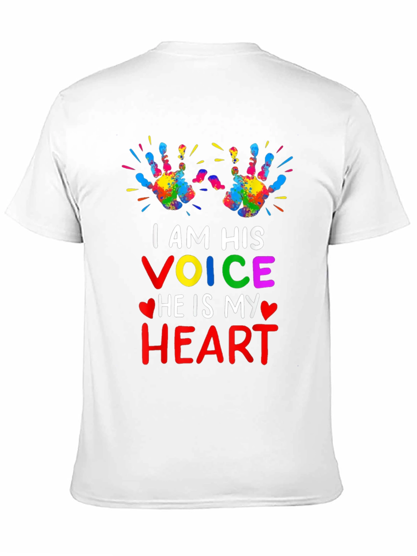 Autism Awareness T-Shirt: I AM HIS VOICE HEART