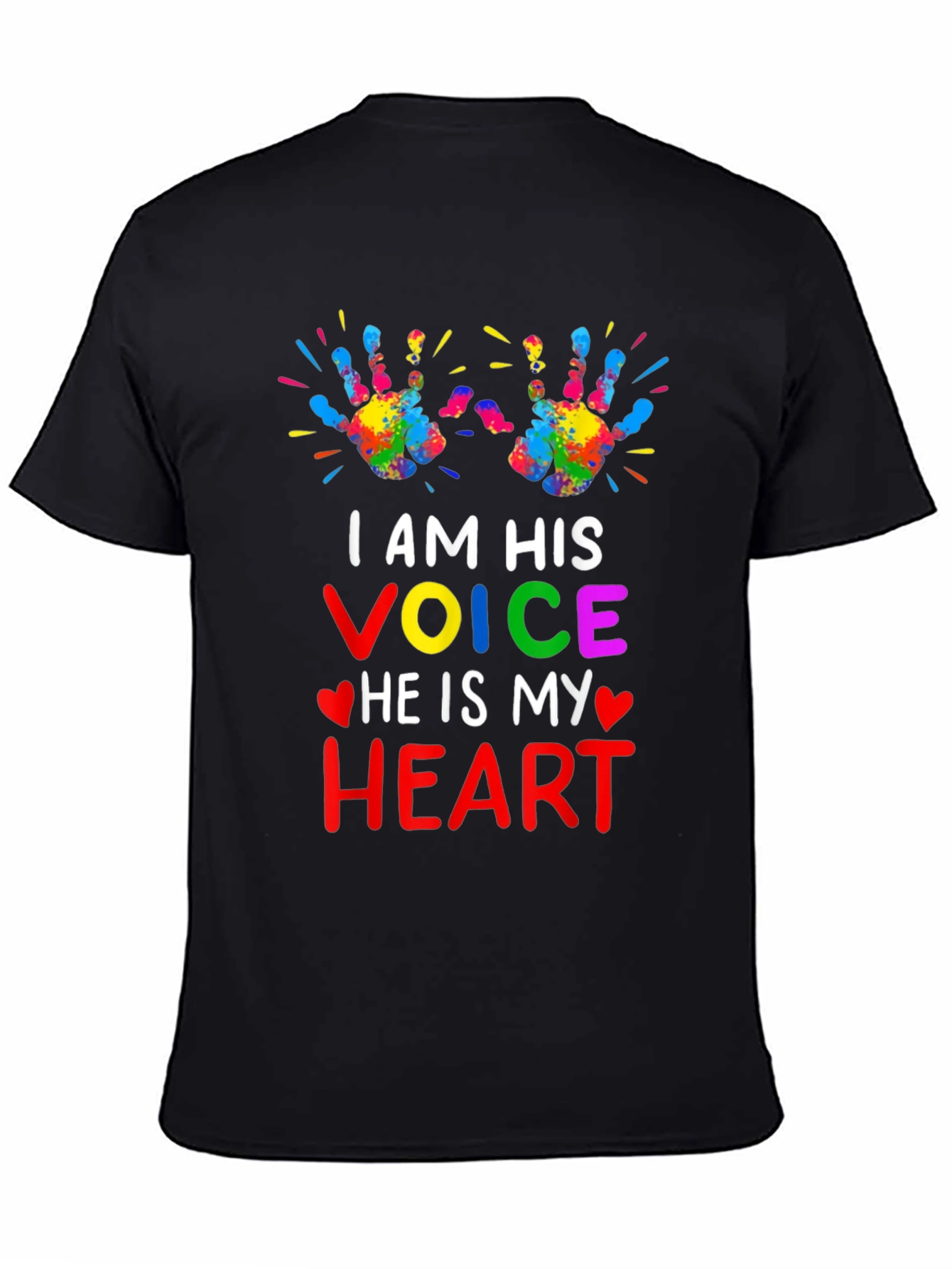 Autism Awareness T-Shirt: I AM HIS VOICE HEART