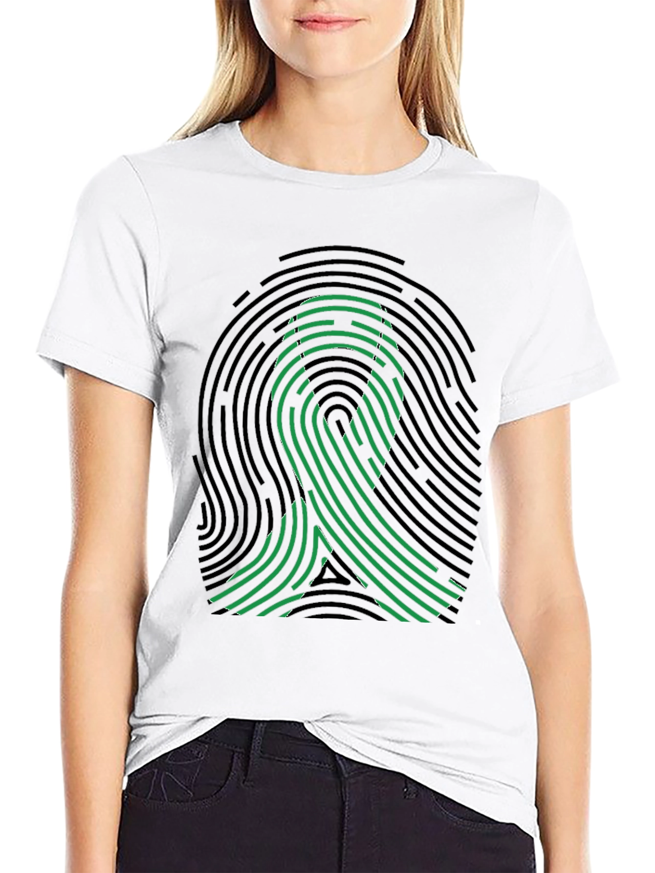 Awareness Ribbon Fingerprint T-Shirt