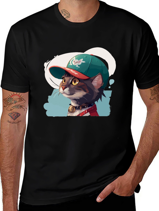 Cool Cat Tee: Fun Graphic T-Shirt for Cat Lovers