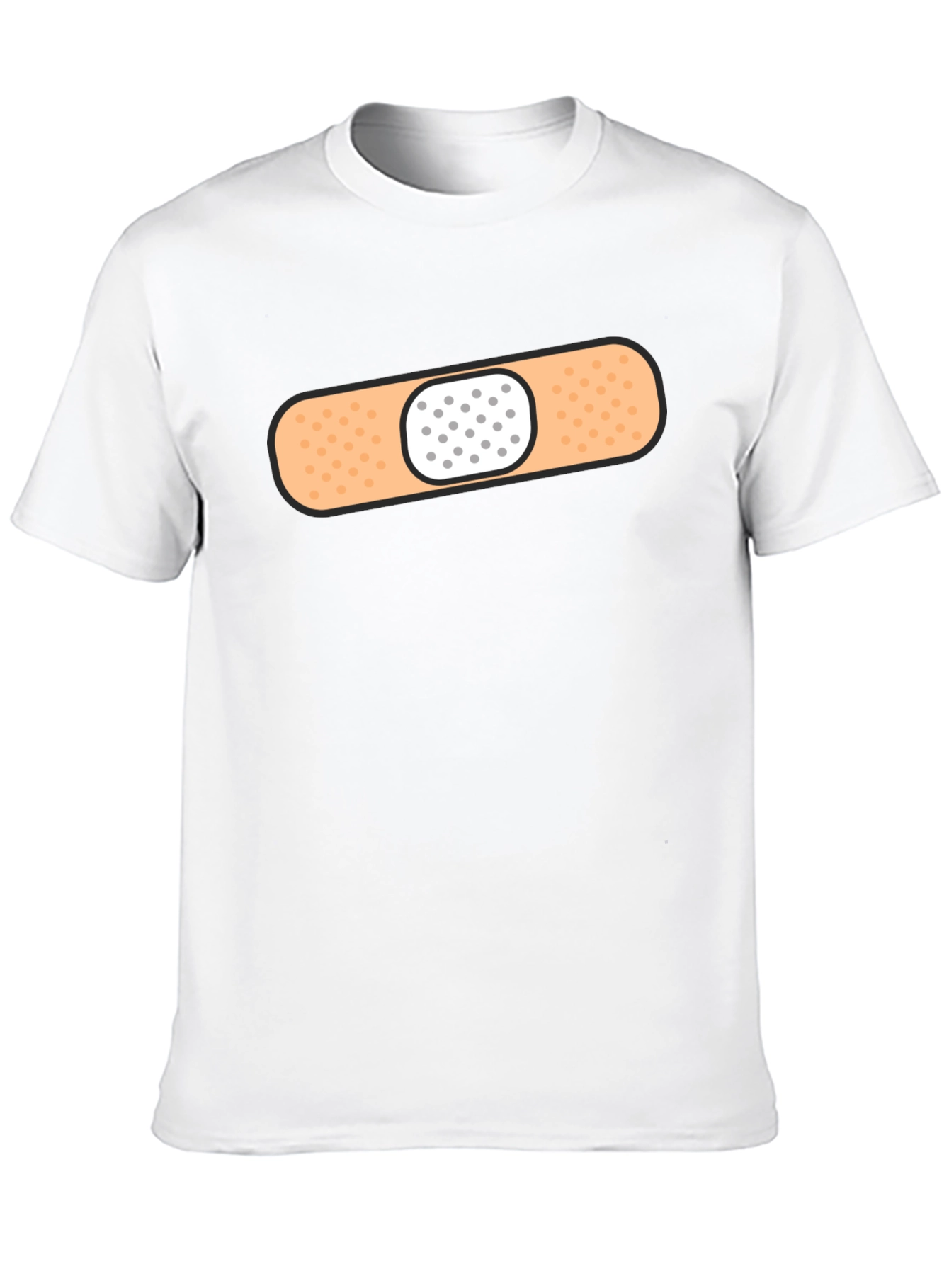 Funny Band-Aid Graphic T-Shirt