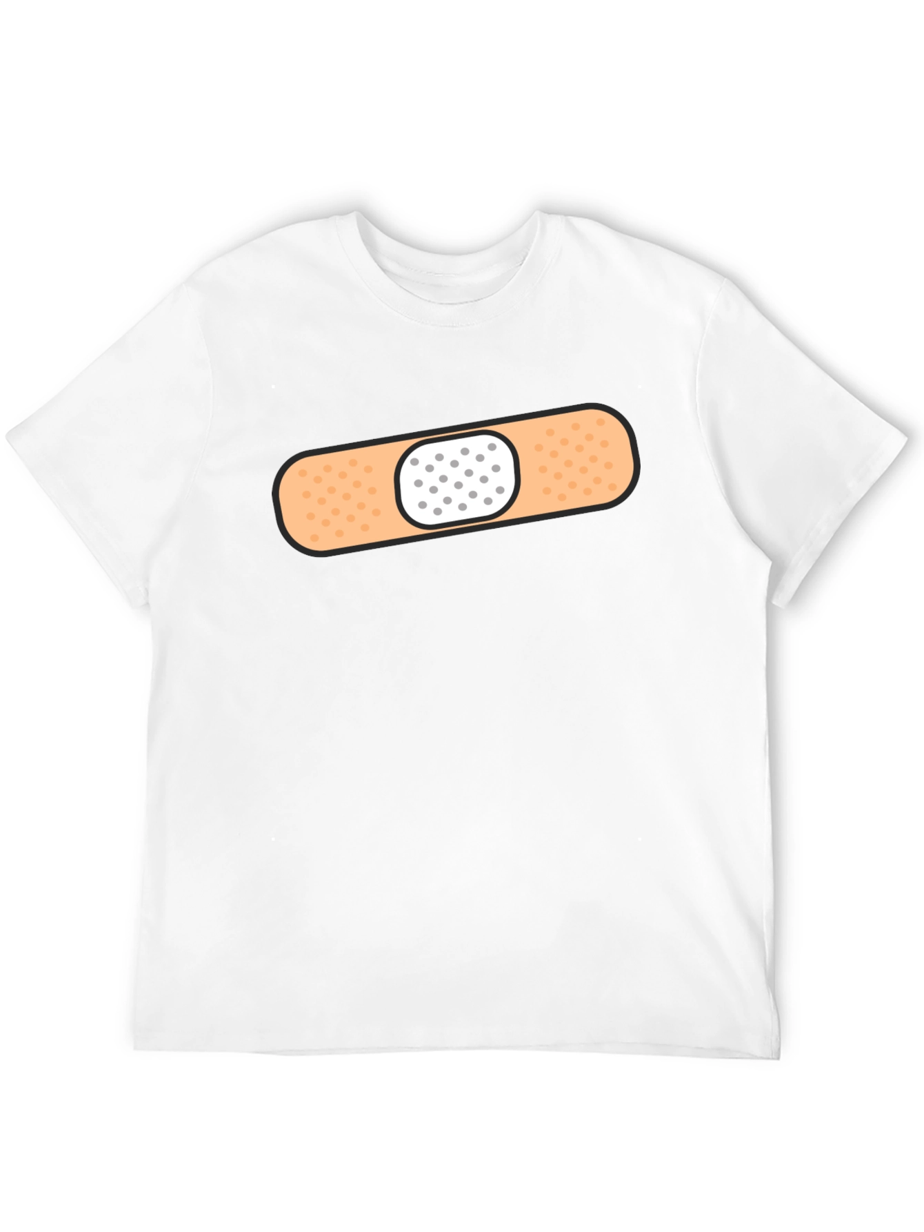 Funny Band-Aid Graphic T-Shirt