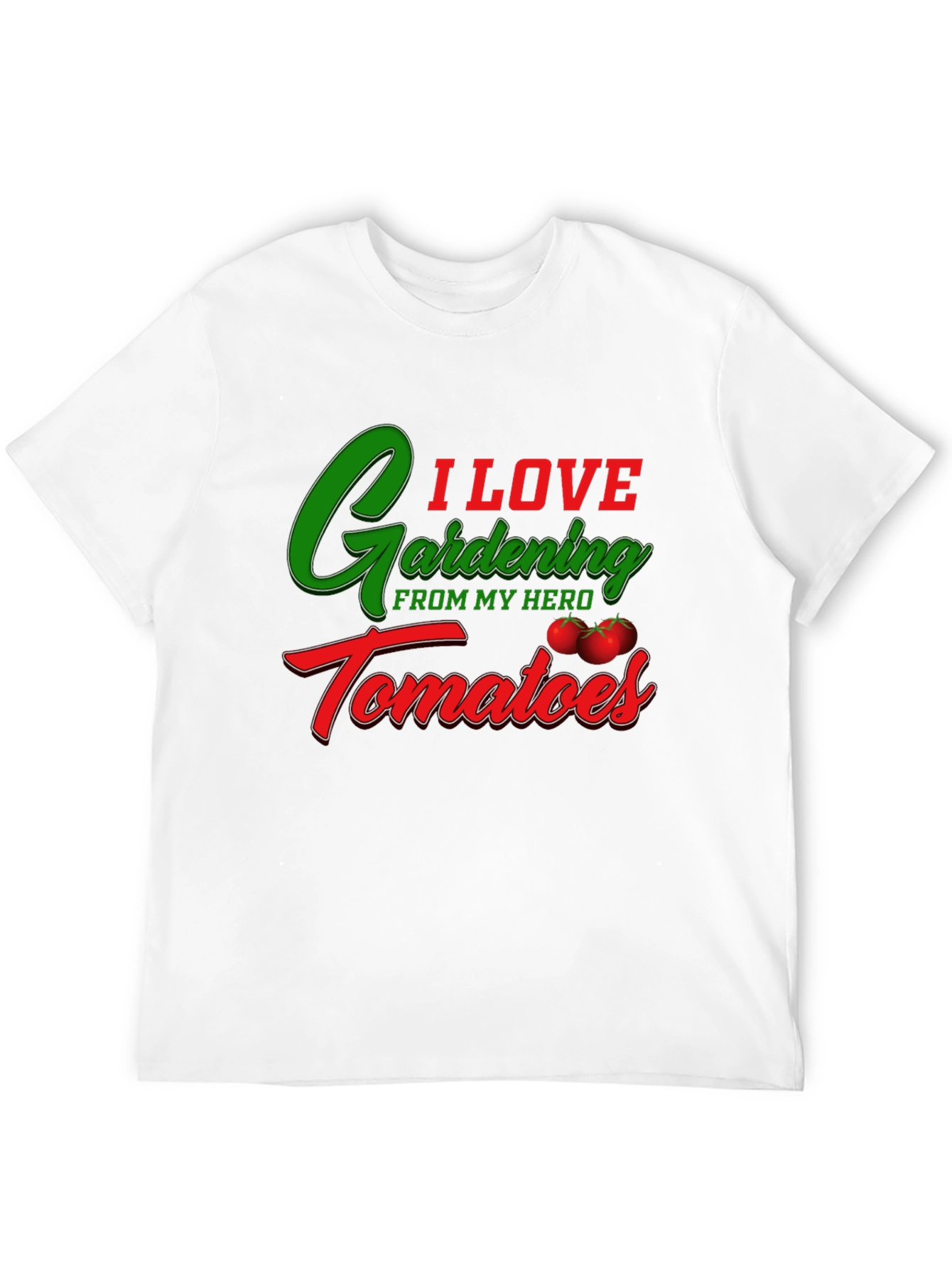 Gardening & Tomato Lover Black T-Shirt