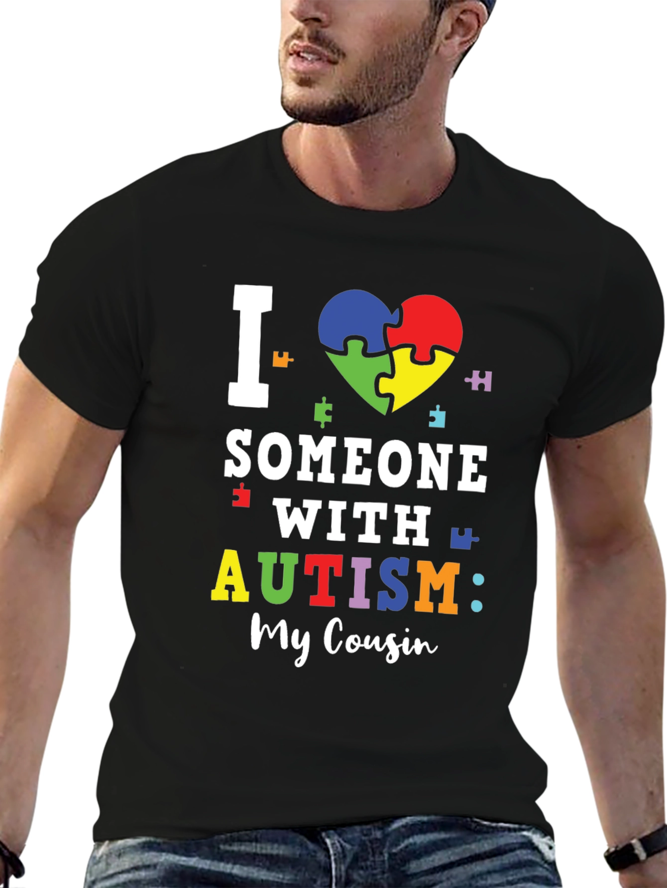 I Love Someone With Autism: My Cousin T-Shirt