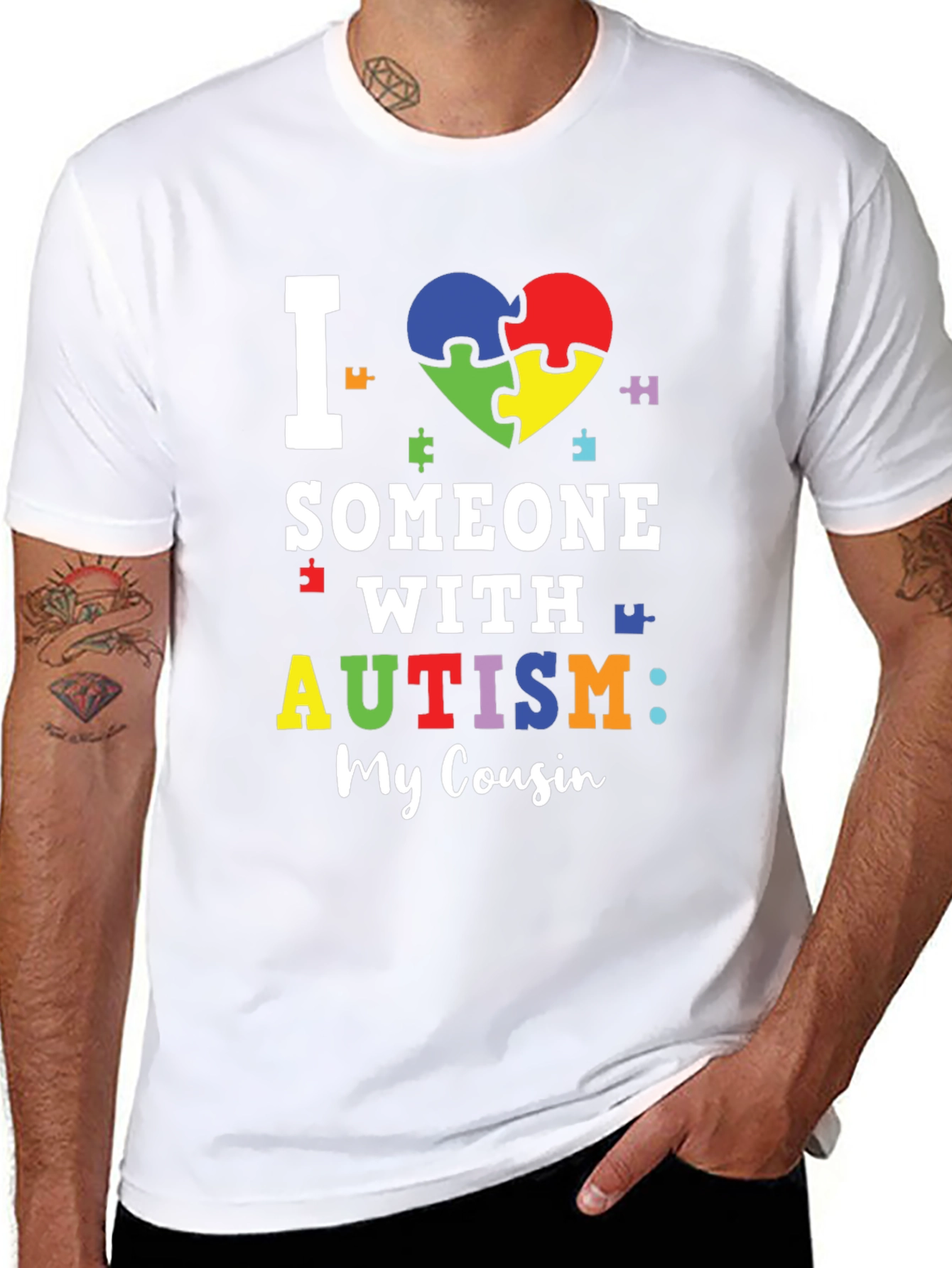 I Love Someone With Autism: My Cousin T-Shirt