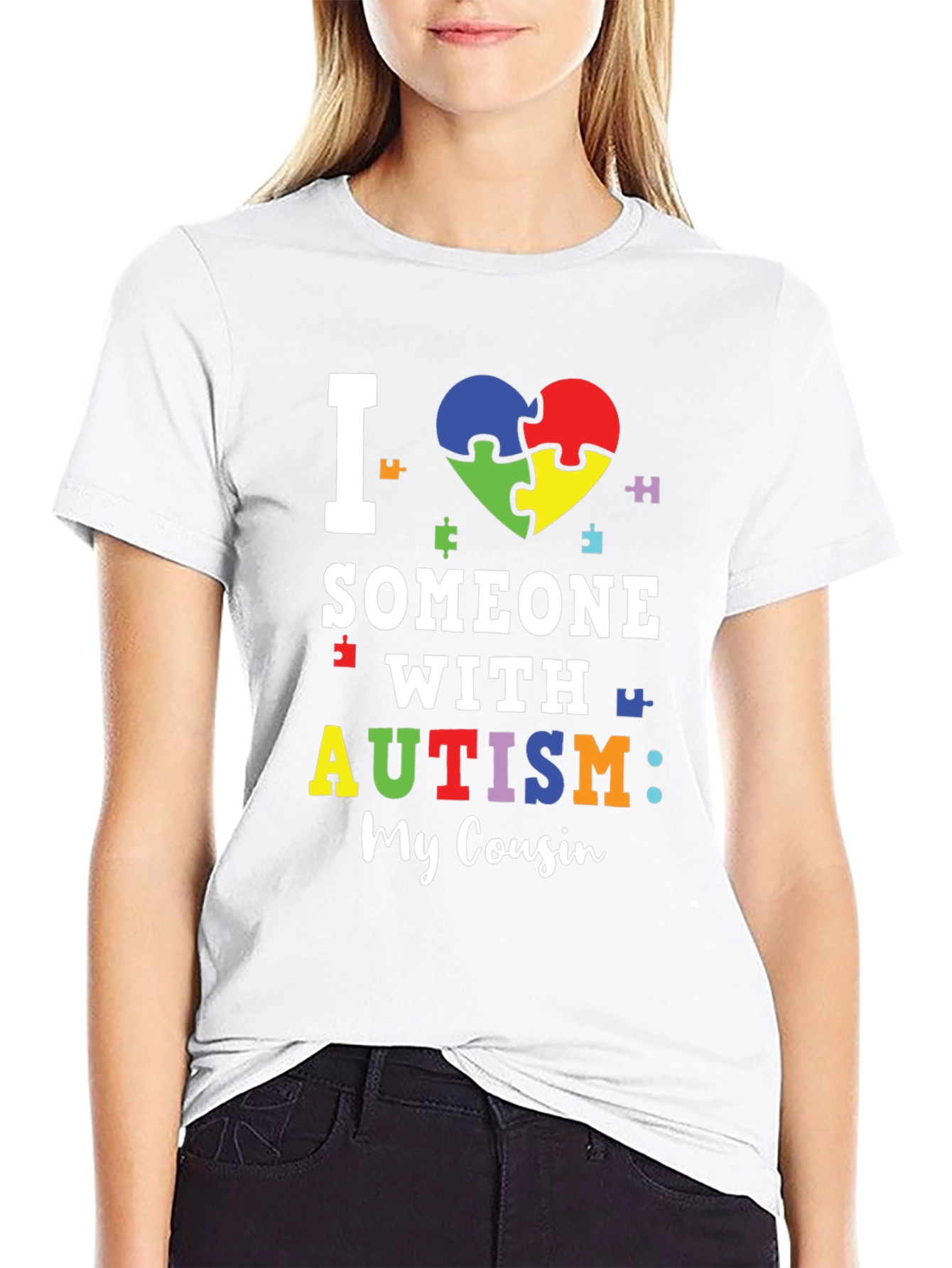 I Love Someone With Autism: My Cousin T-Shirt