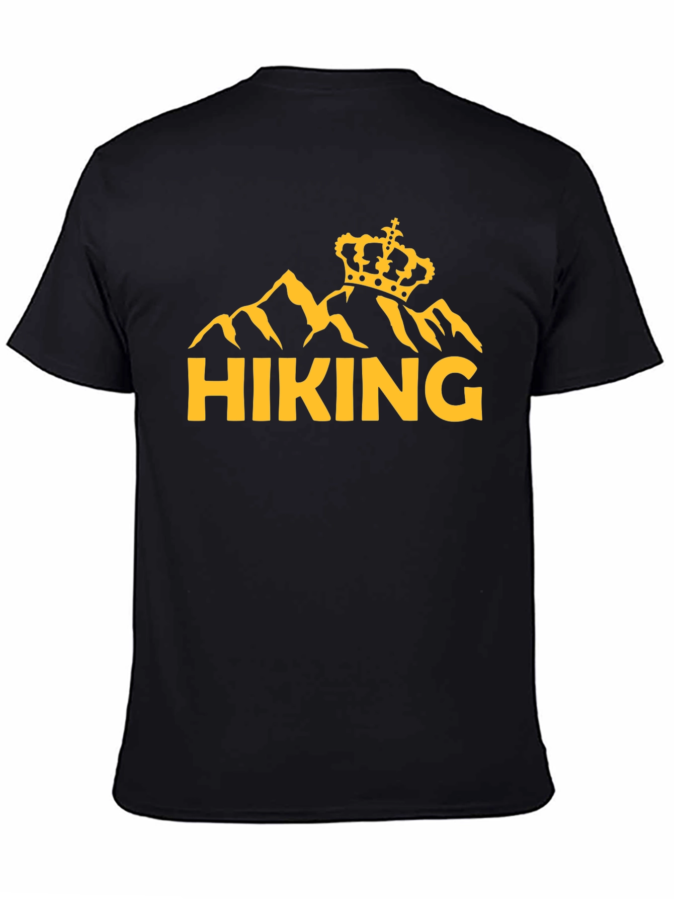 Hiking King T-Shirt - Mountain Crown Graphic Tee
