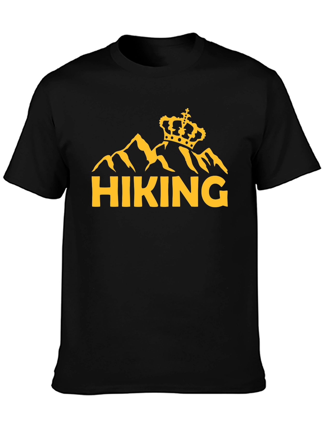 Hiking King T-Shirt - Mountain Crown Graphic Tee