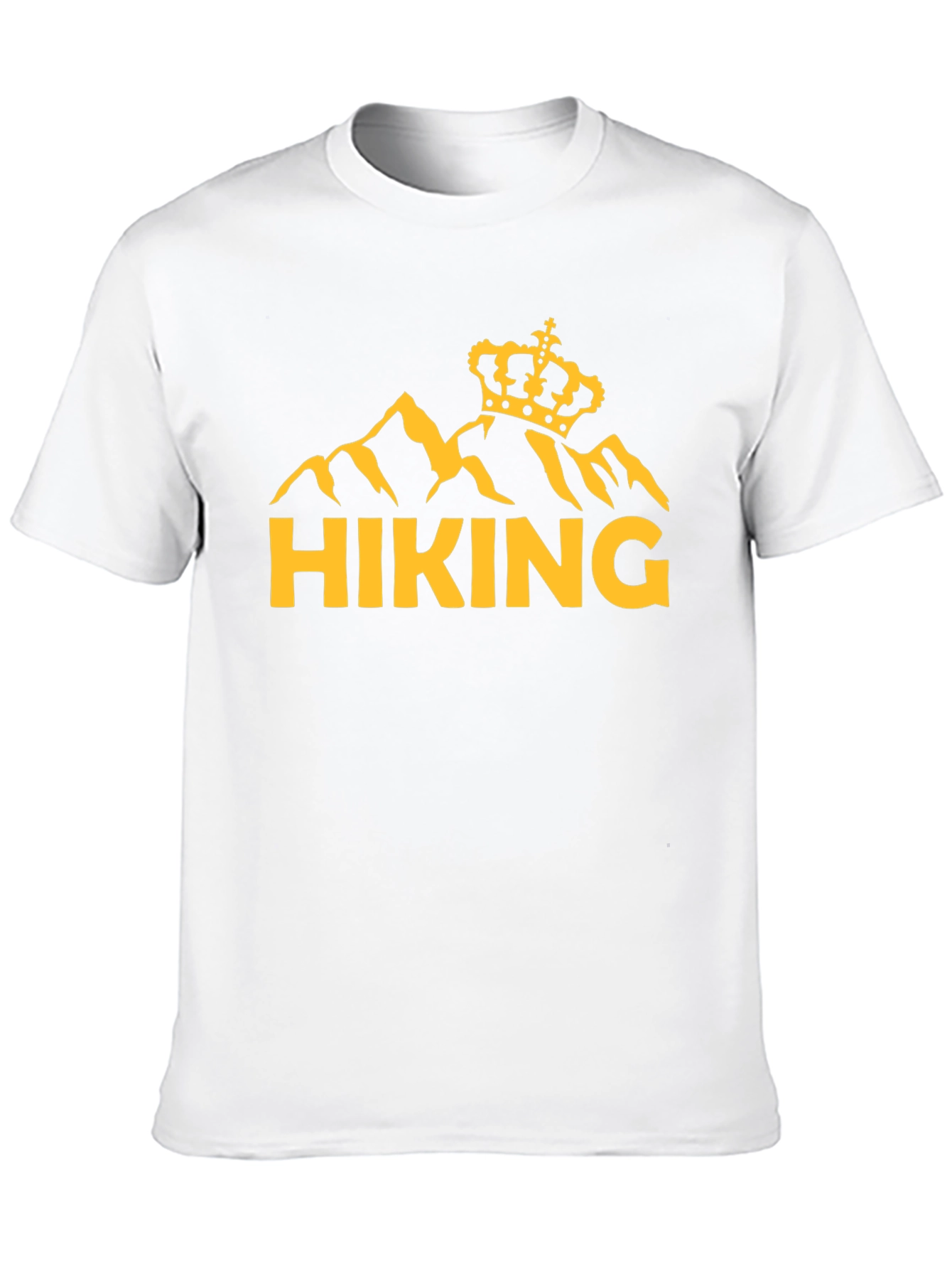 Hiking King T-Shirt - Mountain Crown Graphic Tee