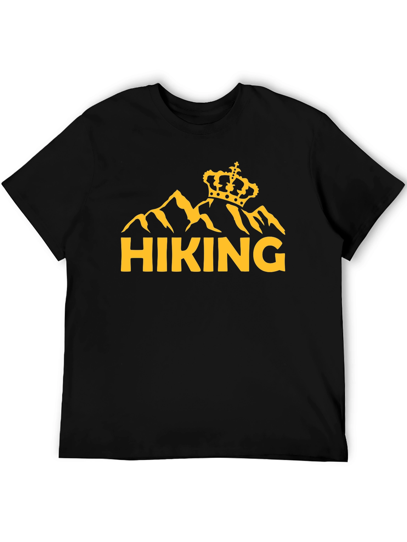 Hiking King T-Shirt - Mountain Crown Graphic Tee