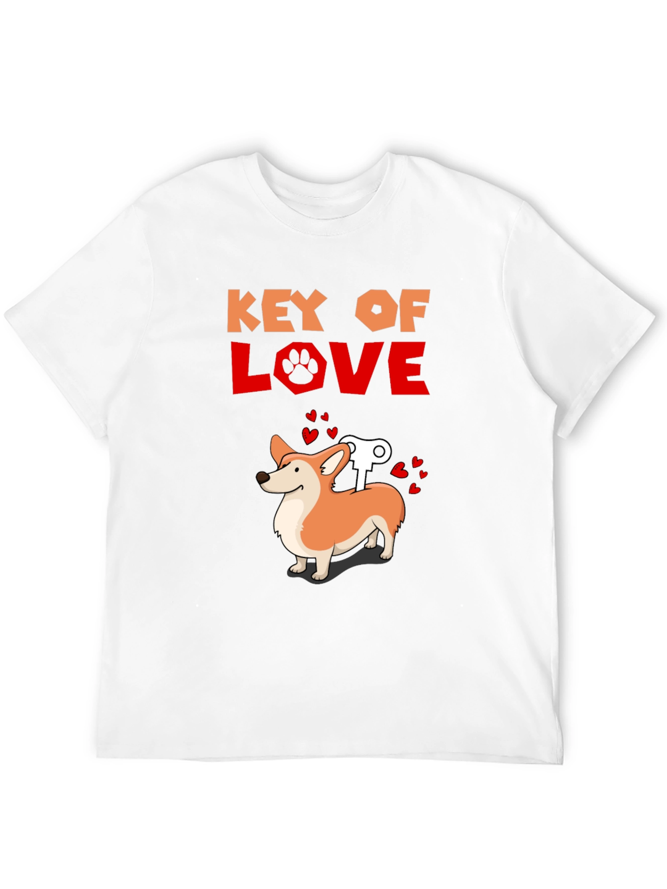 Key Of Love Dog T-Shirt