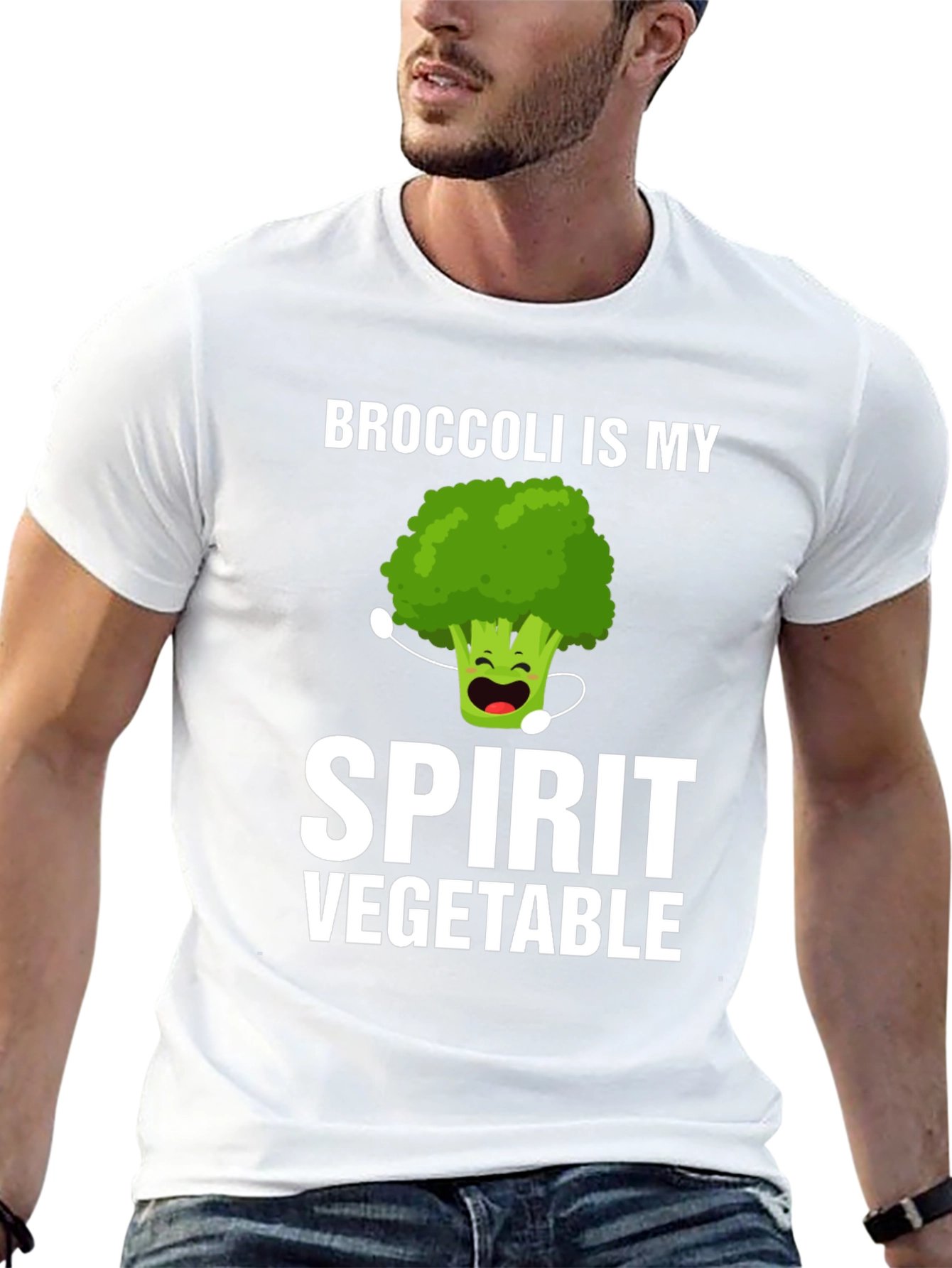 Broccoli Spirit Vegetable T-Shirt Funny Foodie Tee