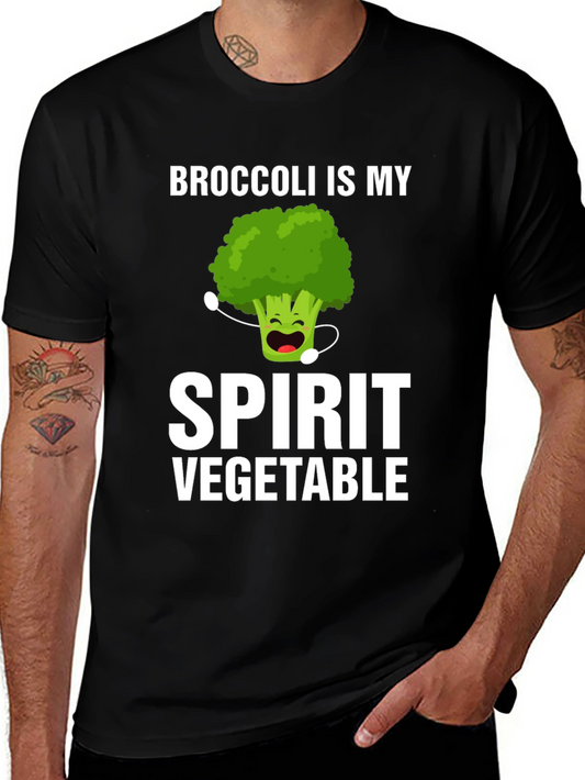 Broccoli Spirit Vegetable T-Shirt Funny Foodie Tee
