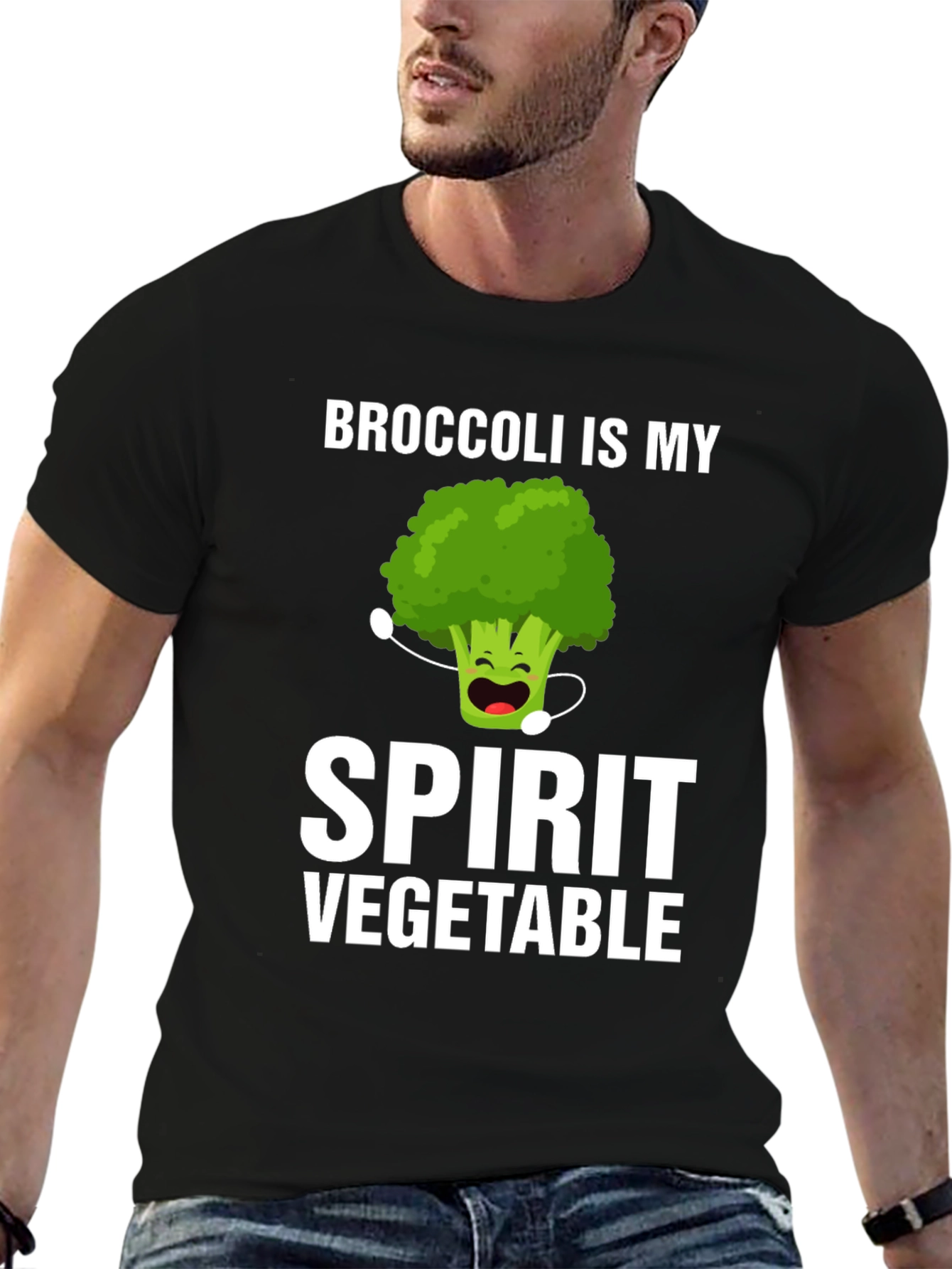 Broccoli Spirit Vegetable T-Shirt Funny Foodie Tee