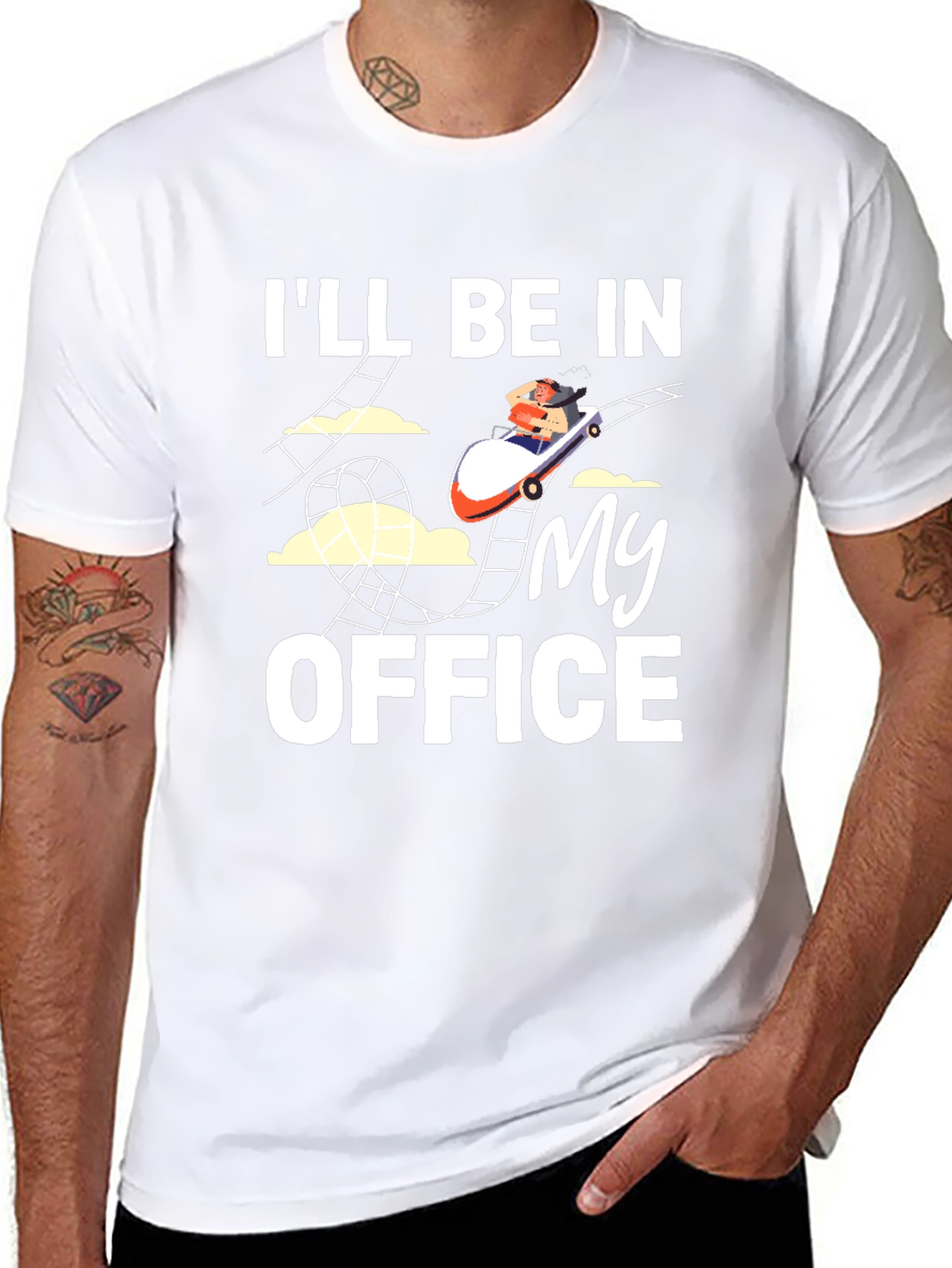 Rollercoaster T-Shirt: Ill Be in My Office Tee