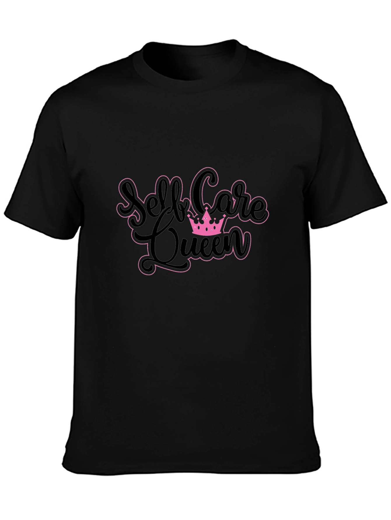 Self Care Queen T-Shirt - Black Cotton Tee