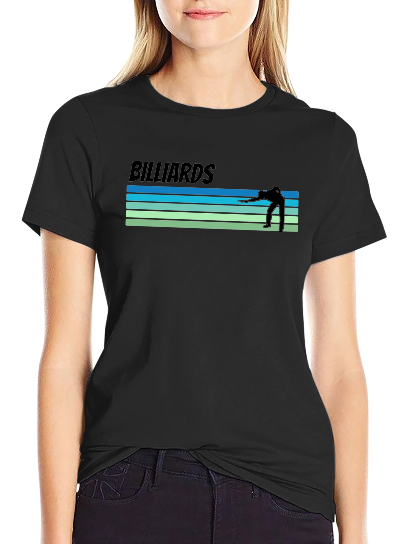 Billiards Retro Style Graphic T-Shirt
