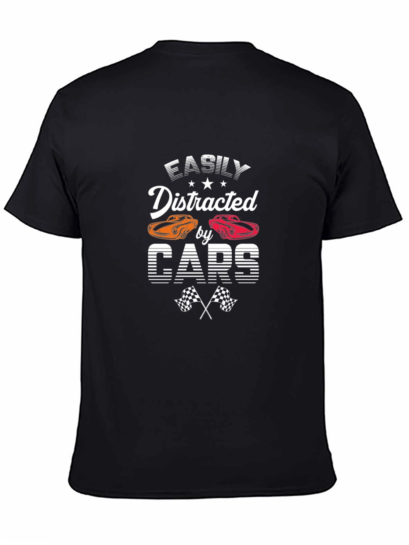 Easily Distracted by Cars T-Shirt Black