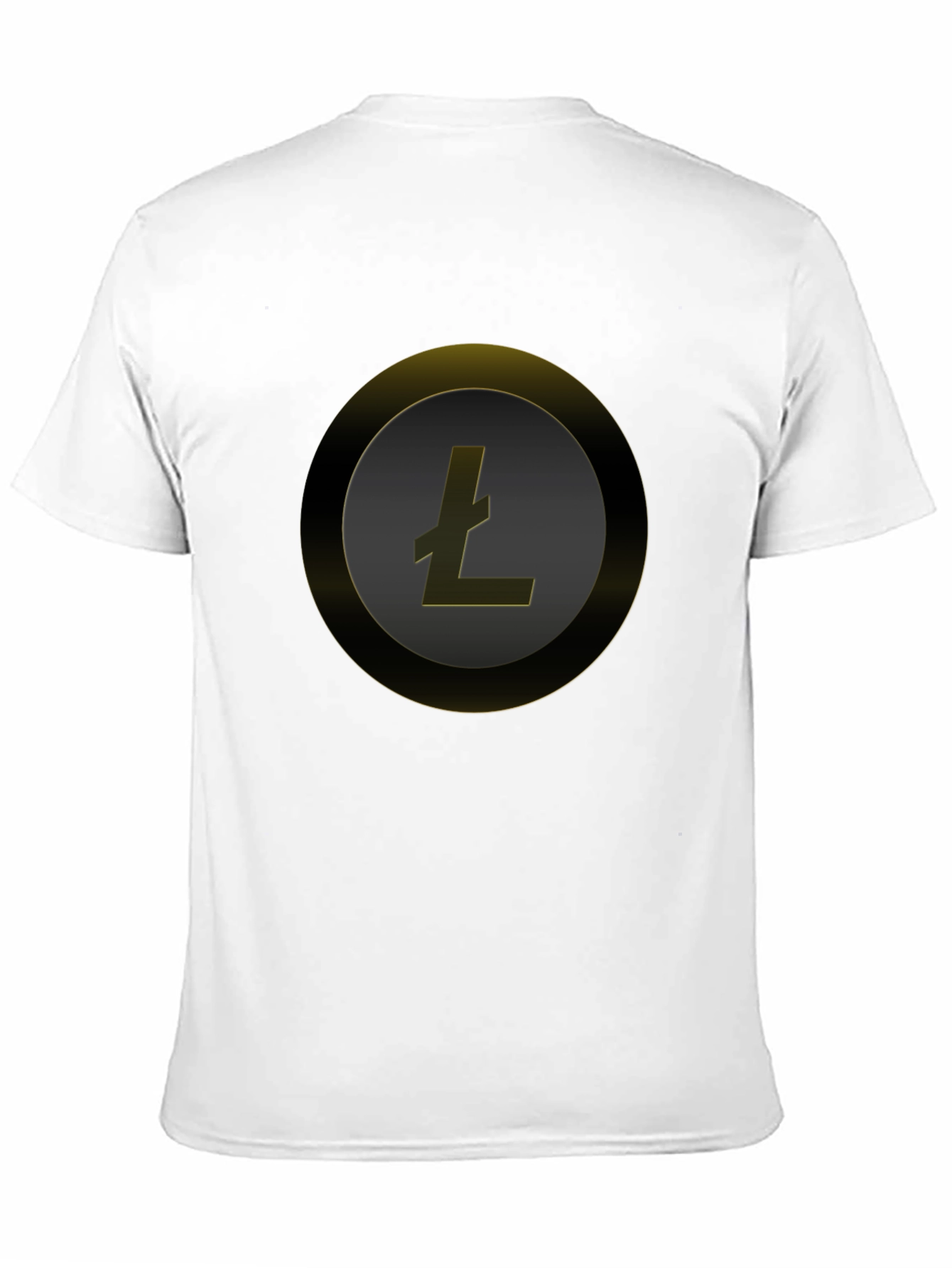 Litecoin Crypto Tee - Sleek Black Circle Design