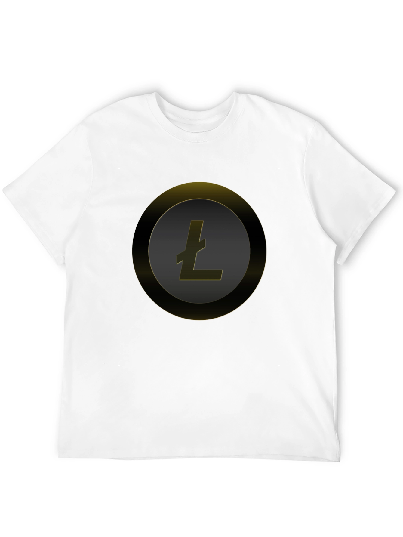 Litecoin Crypto Tee - Sleek Black Circle Design
