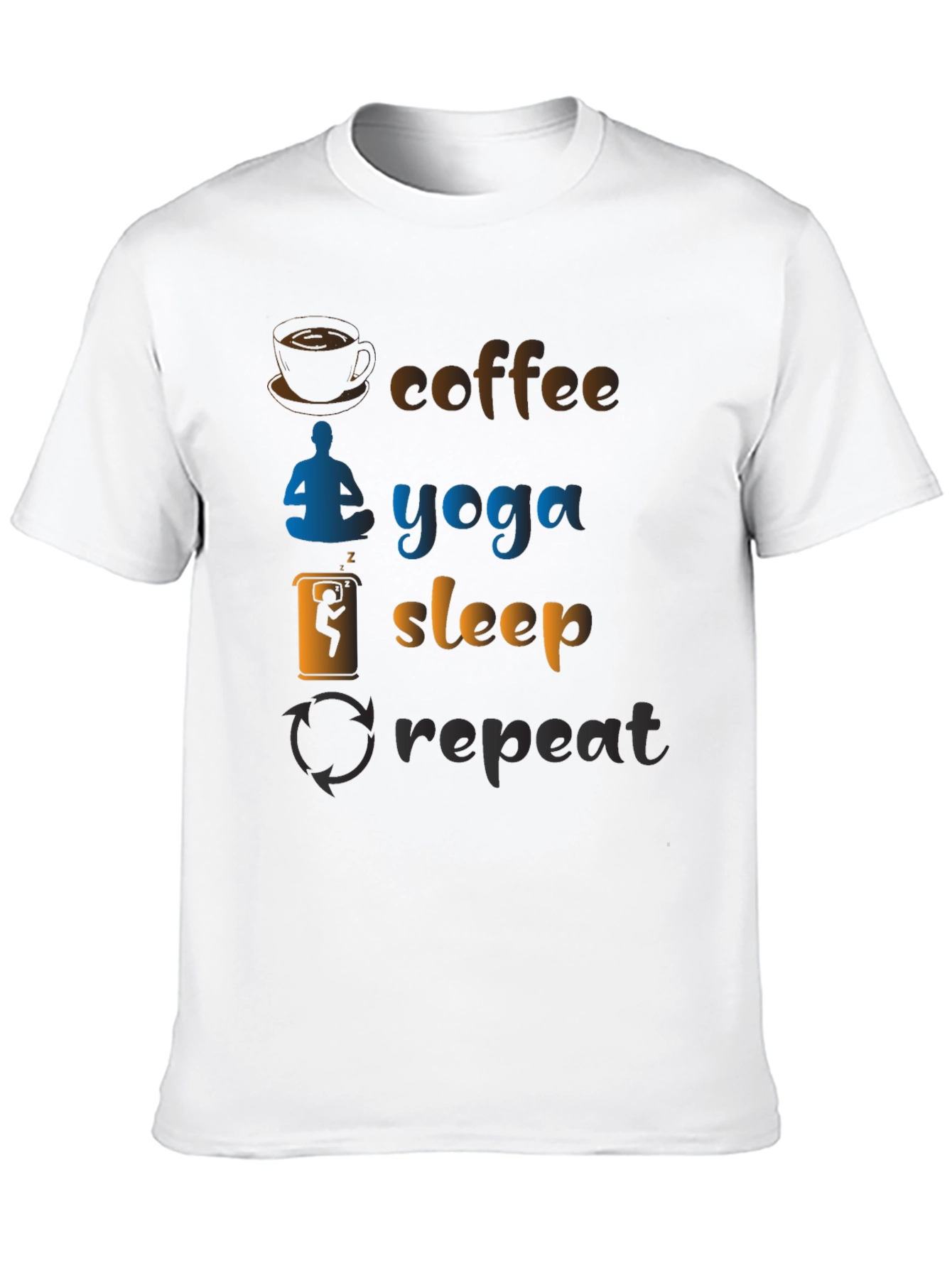 Coffee Yoga Sleep Repeat T-Shirt