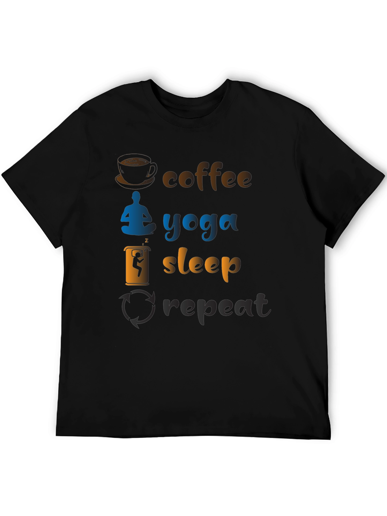 Coffee Yoga Sleep Repeat T-Shirt
