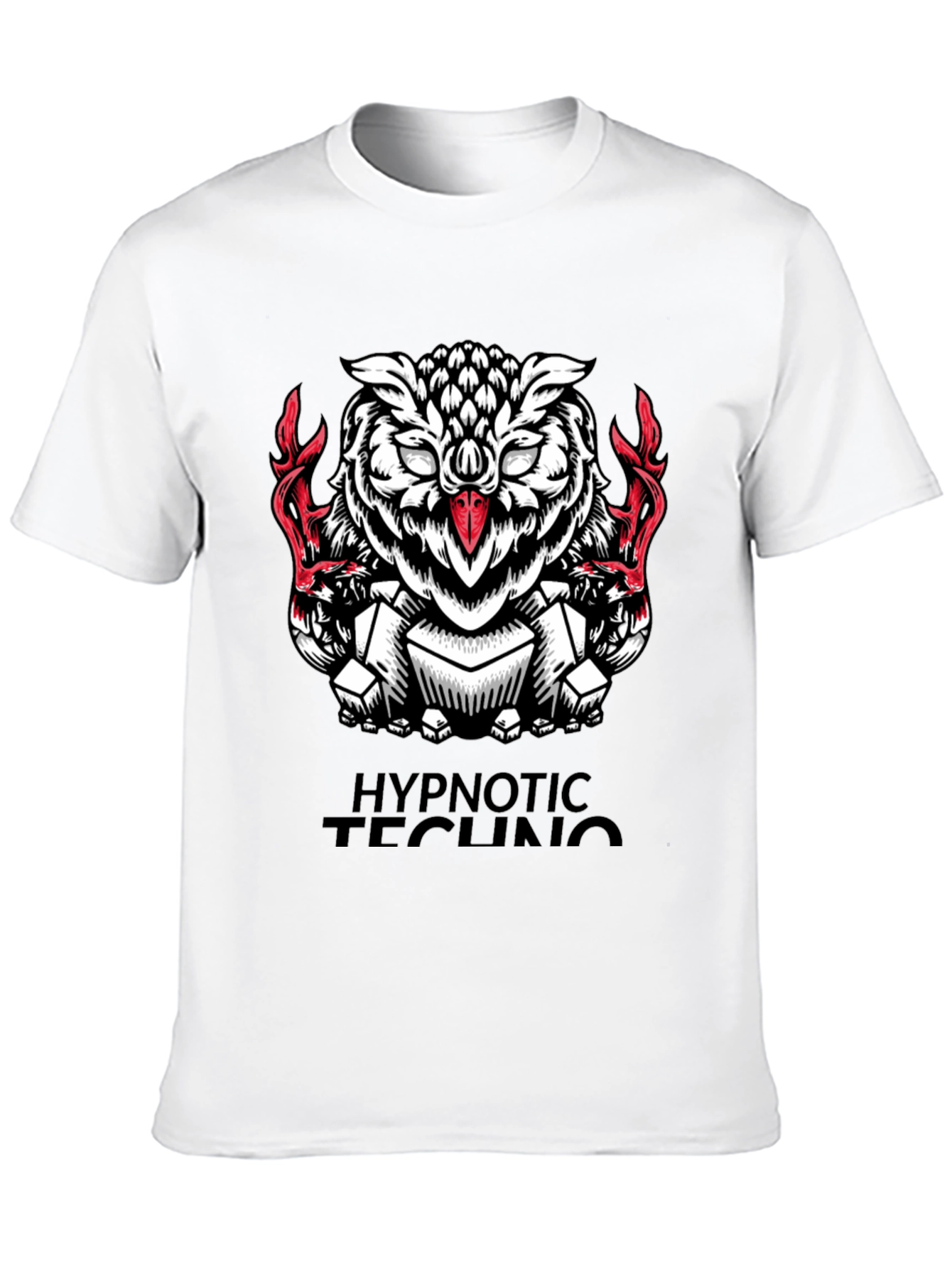 Hypnotic Techno Owl Graphic Tee