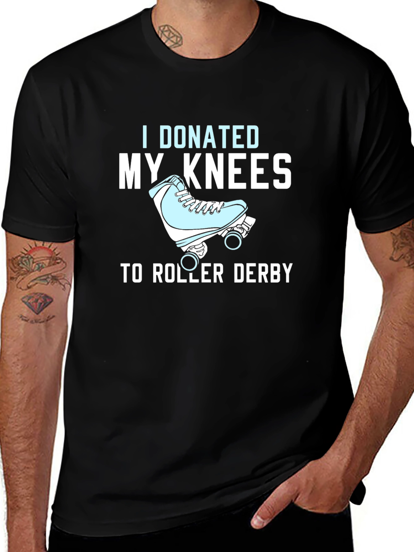Roller Derby Knee Donation T-Shirt
