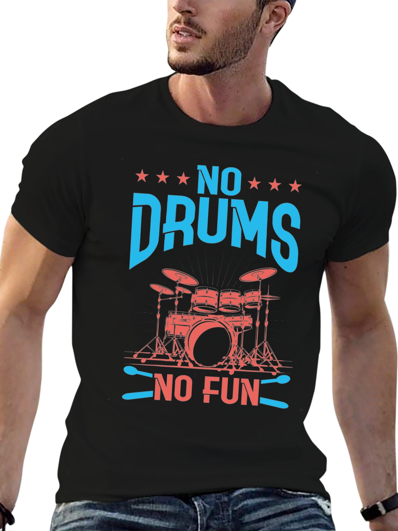 No Drums No Fun Graphic Tee