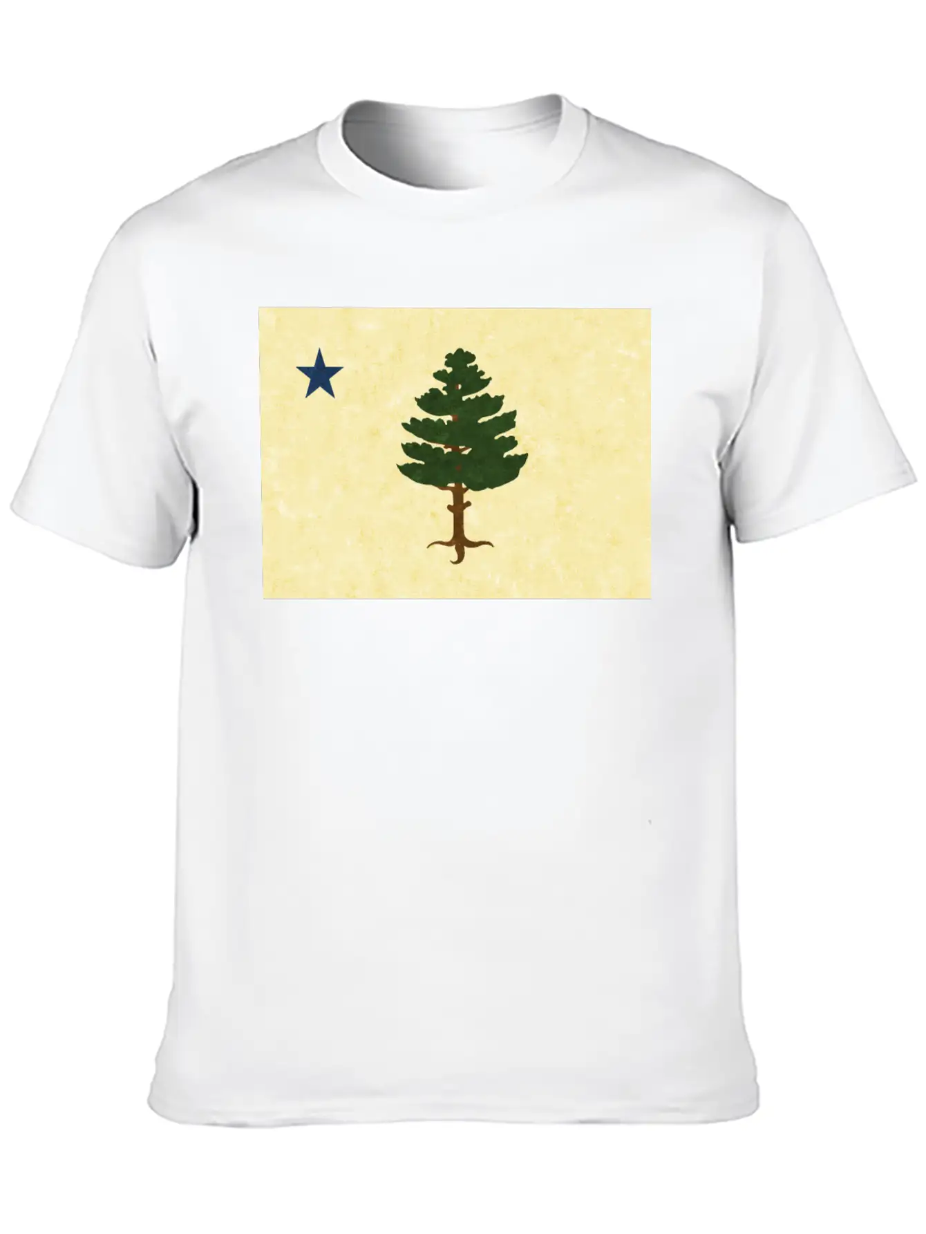 Original 1901 Maine Flag Unisex Casual T-Shirt – Clean Design For Daily Comfort