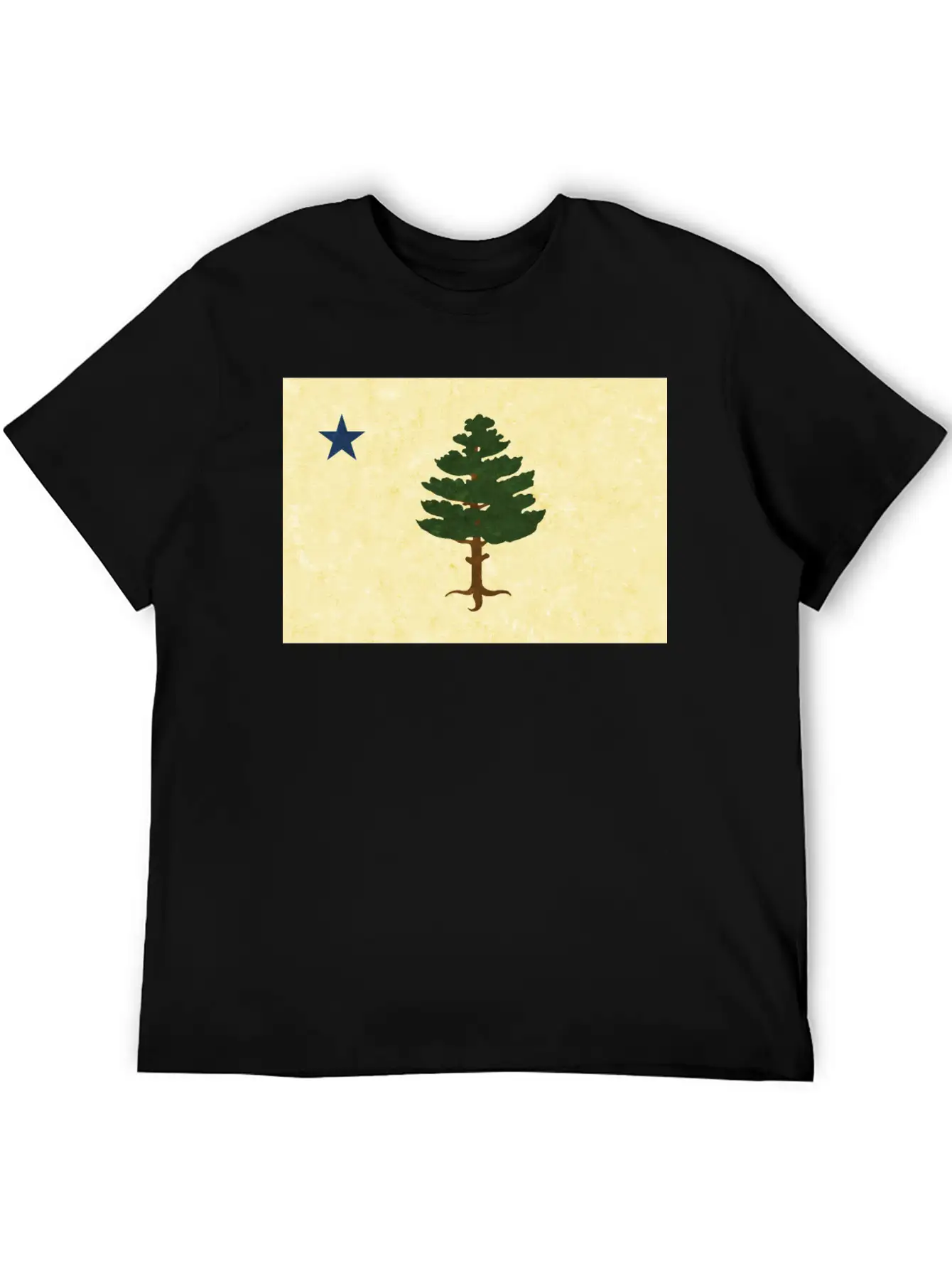 Original 1901 Maine Flag Unisex Casual T-Shirt – Clean Design For Daily Comfort