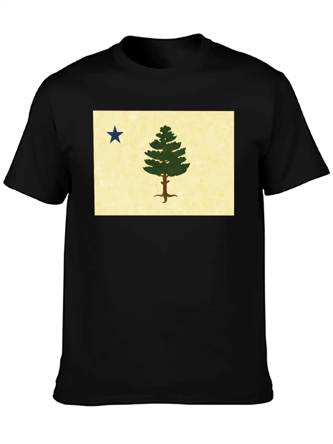 Original 1901 Maine Flag Unisex Casual T-Shirt – Clean Design For Daily Comfort