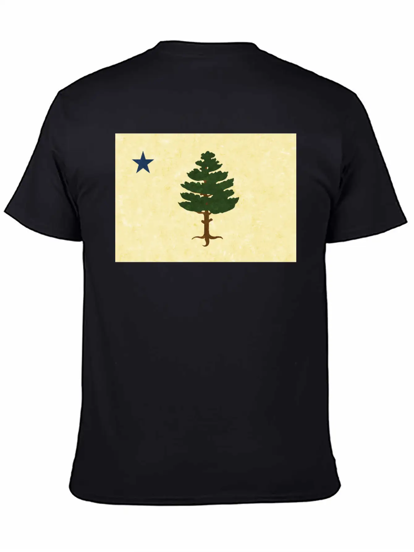 Original 1901 Maine Flag Unisex Casual T-Shirt – Clean Design For Daily Comfort