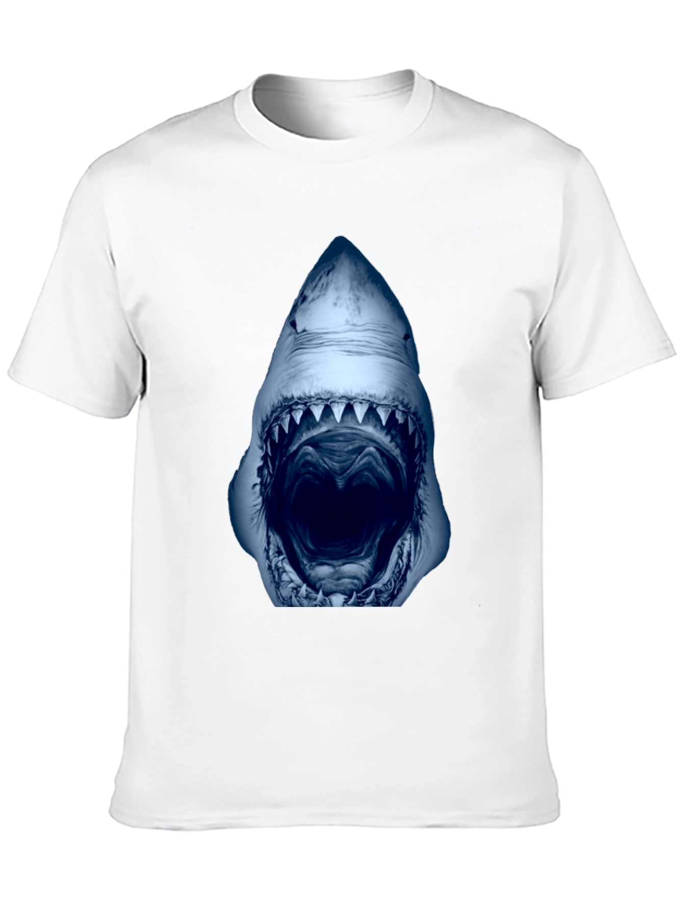 Shark Mouth Graphic Black T-Shirt
