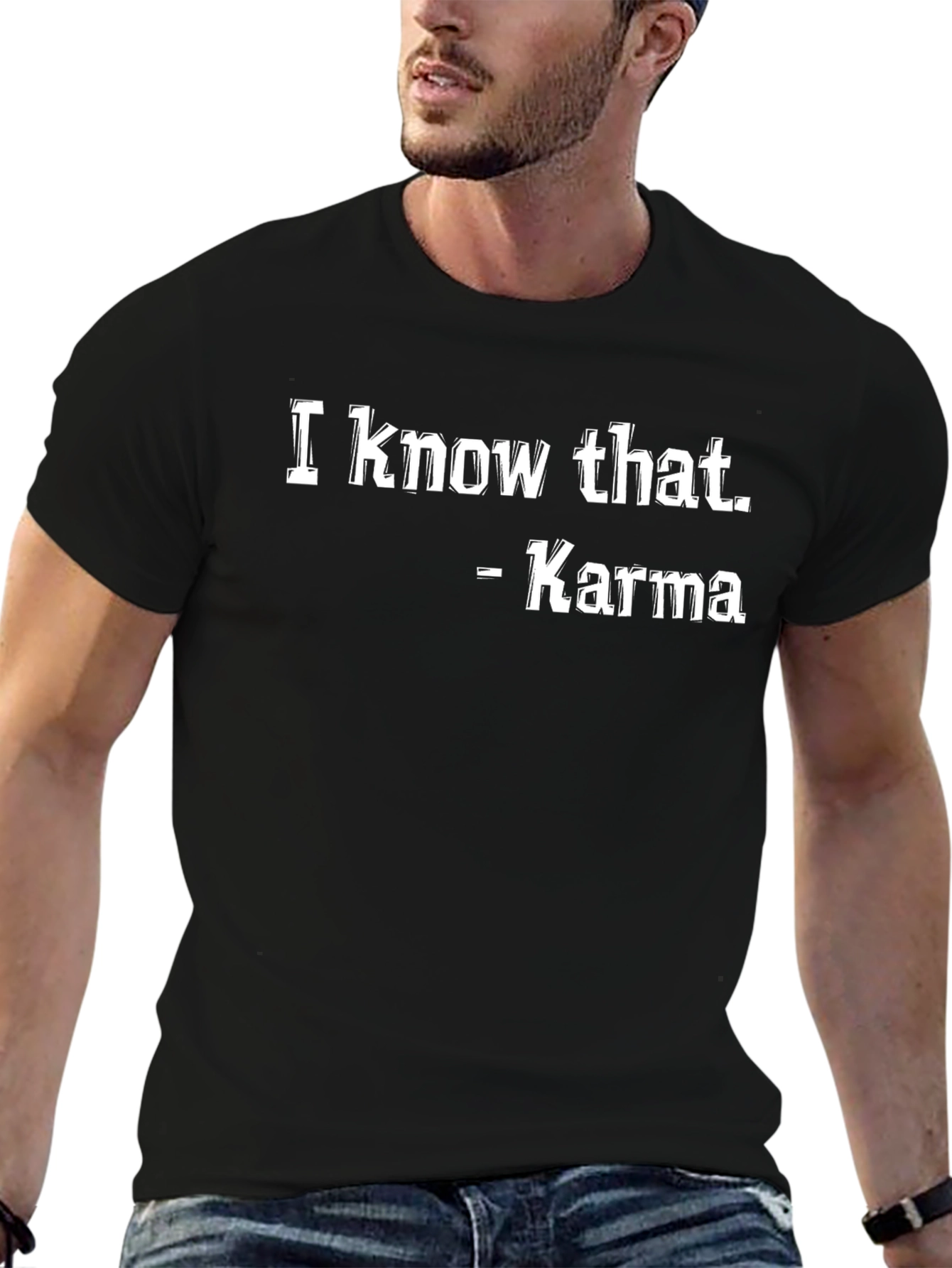 Karma Quote Black T-Shirt