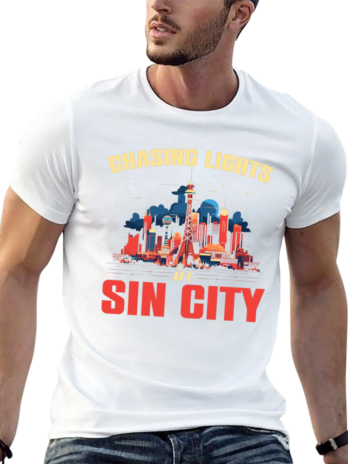 Chasing Lights Sin City T-Shirt