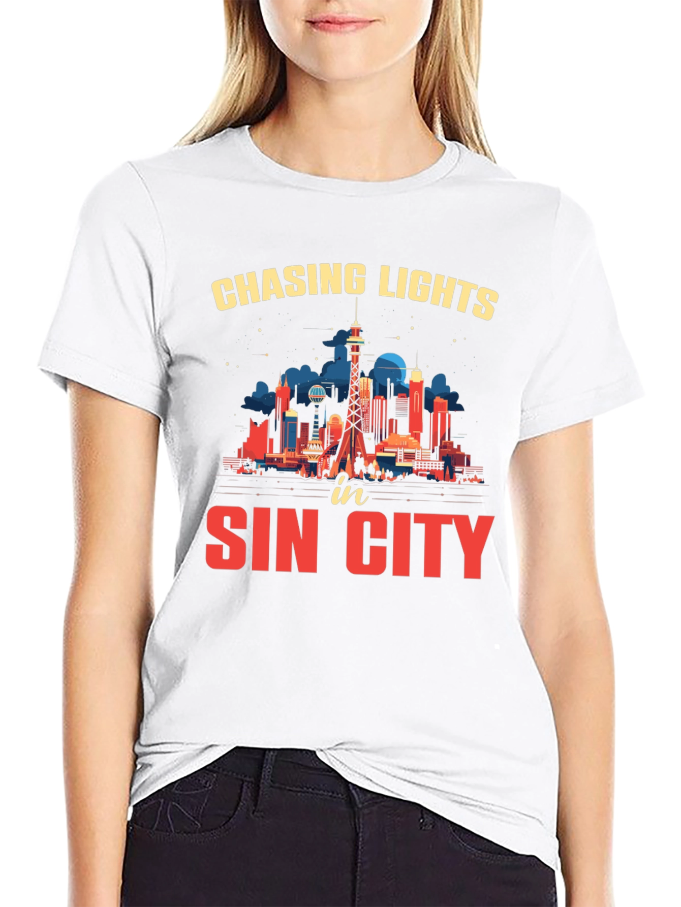 Chasing Lights Sin City T-Shirt