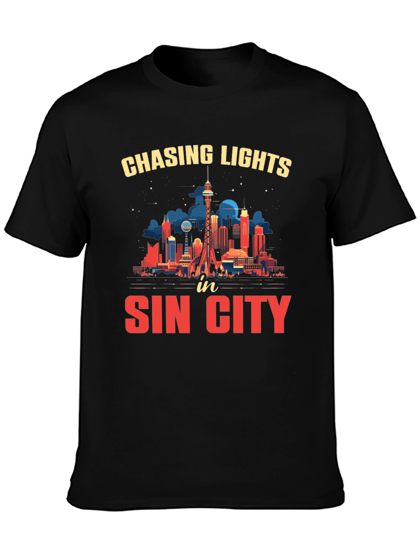 Chasing Lights Sin City T-Shirt