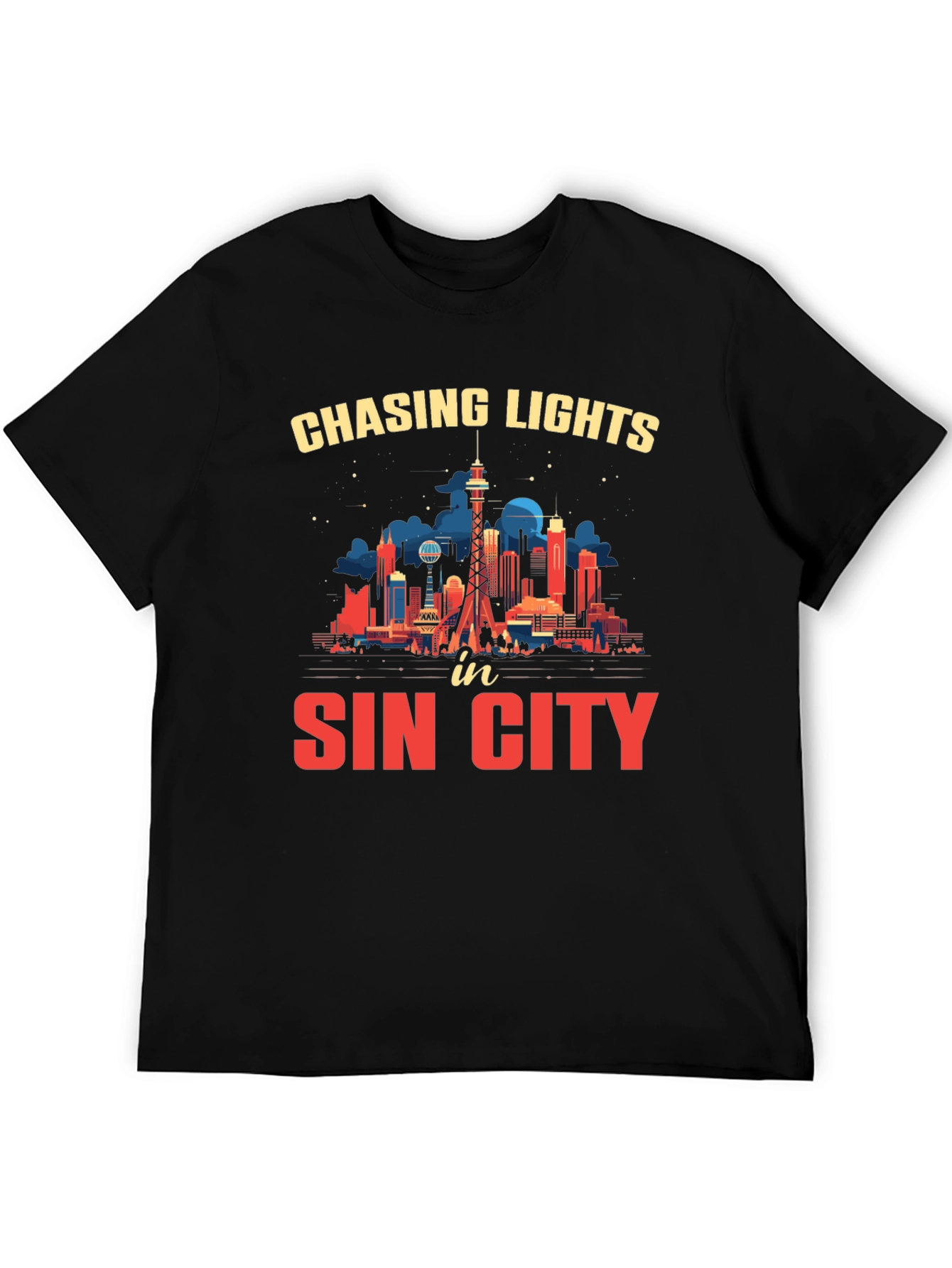 Chasing Lights Sin City T-Shirt