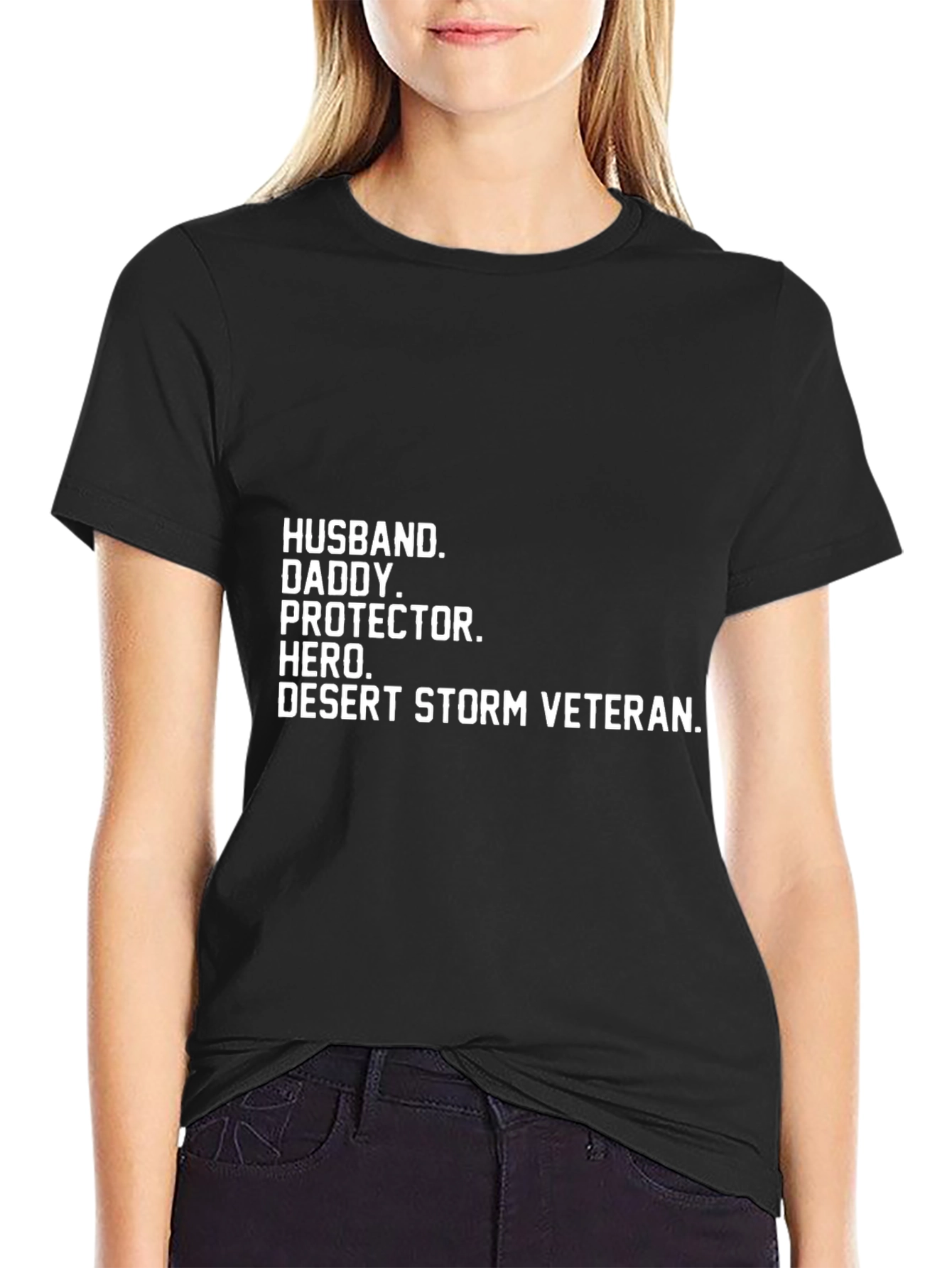 Husband Daddy Hero Desert Storm Veteran T-Shirt