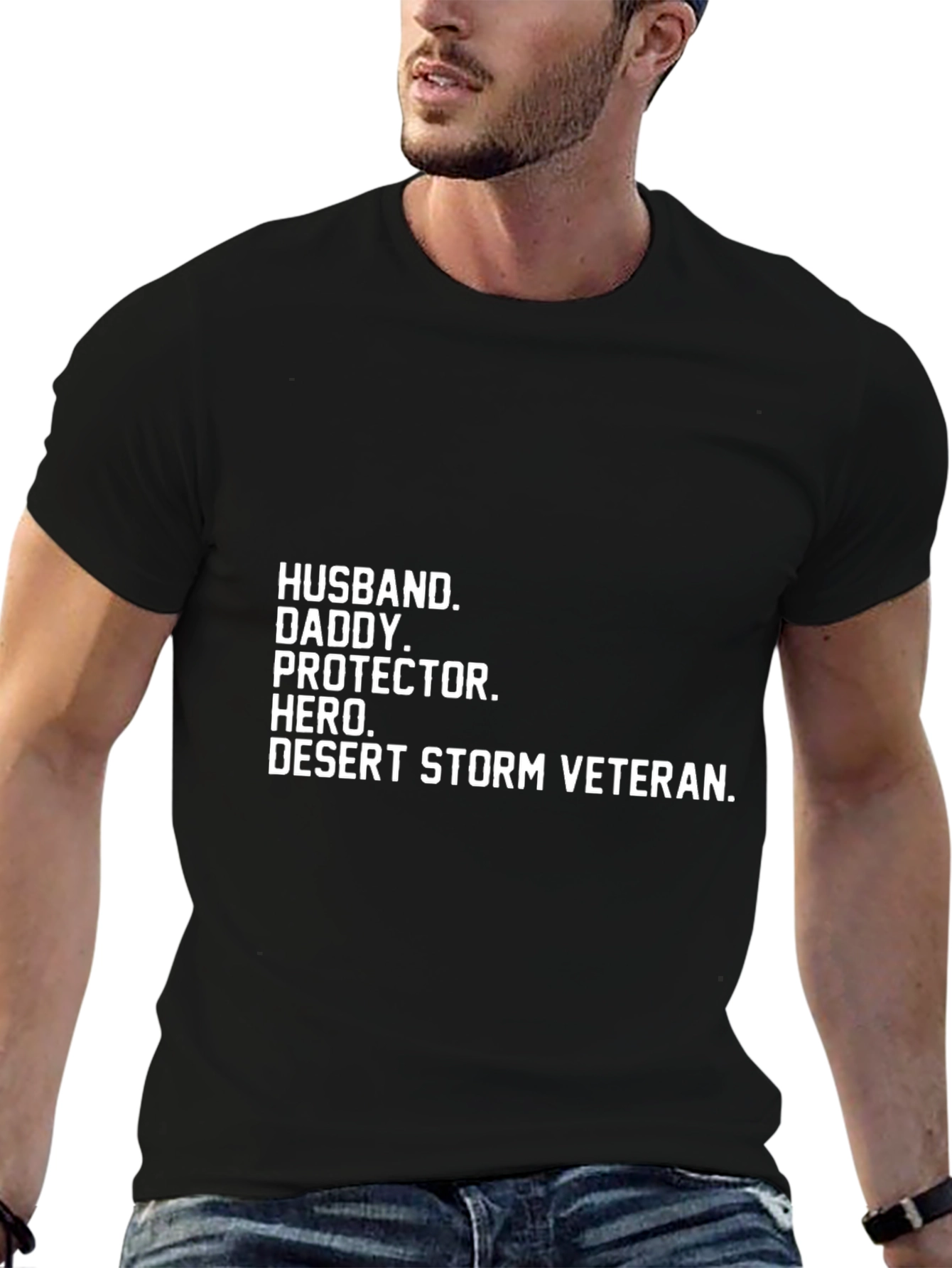 Husband Daddy Hero Desert Storm Veteran T-Shirt
