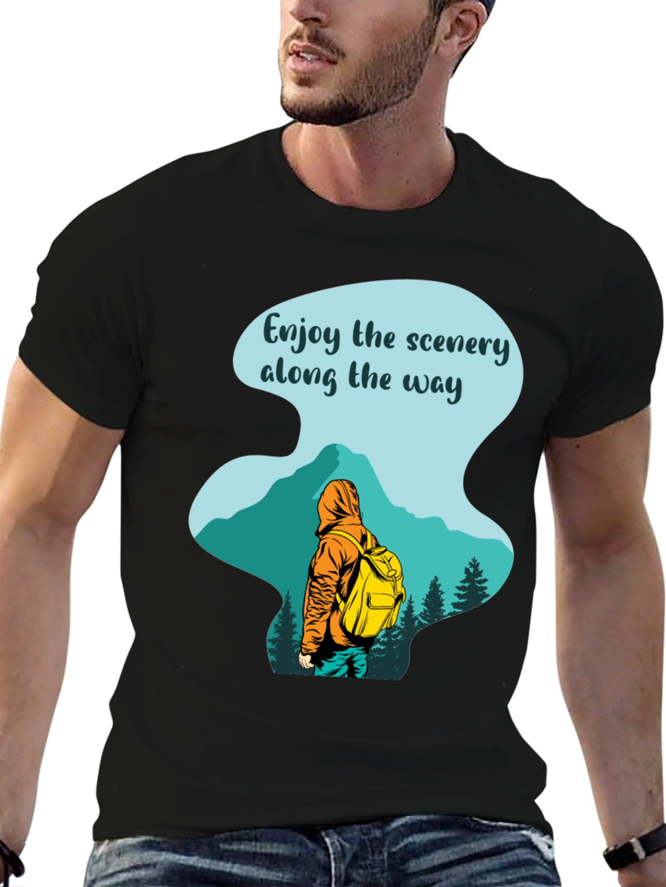 Enjoy The Scenery T-Shirt: Hiking Adventure Tee