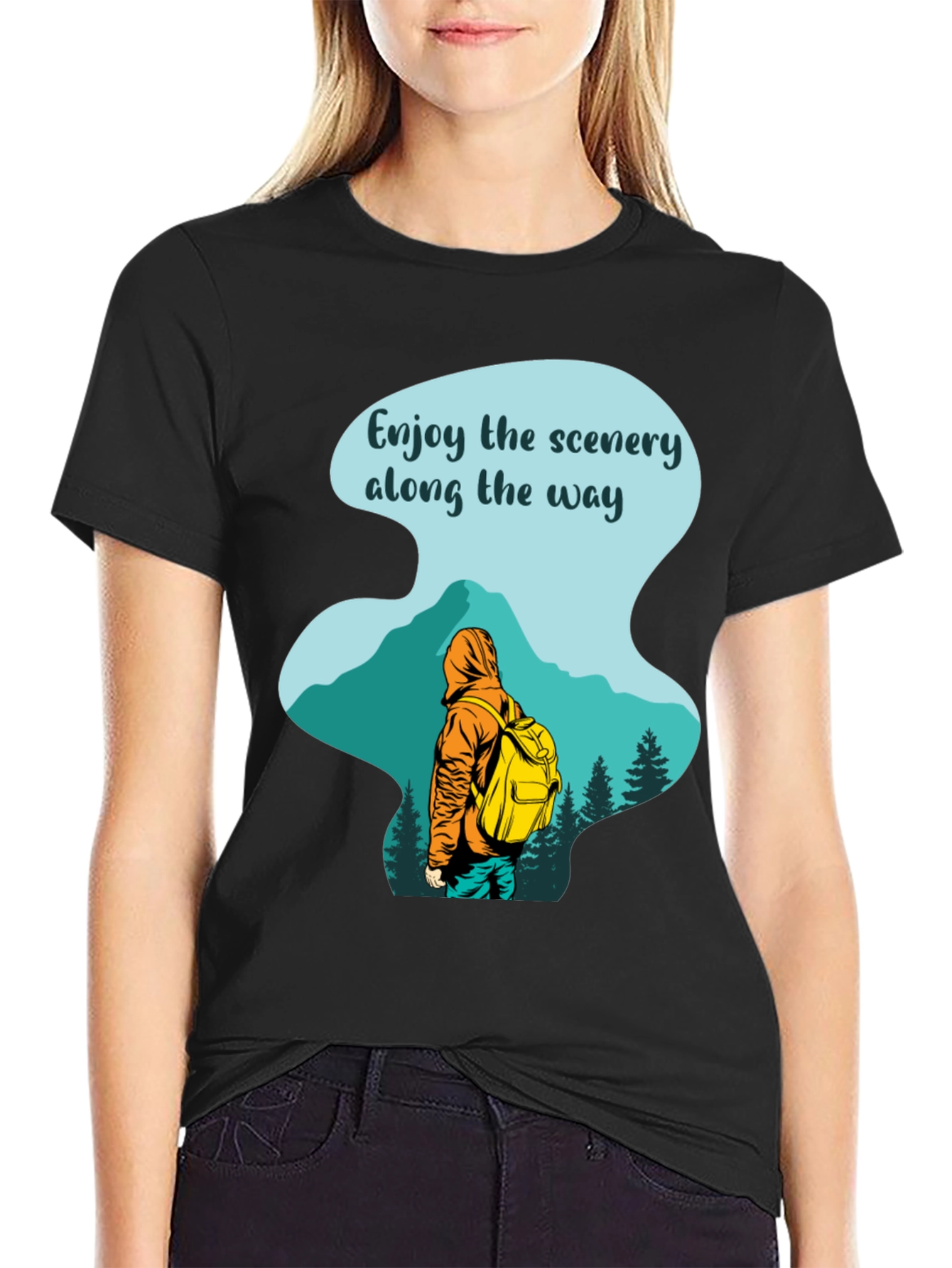 Enjoy The Scenery T-Shirt: Hiking Adventure Tee