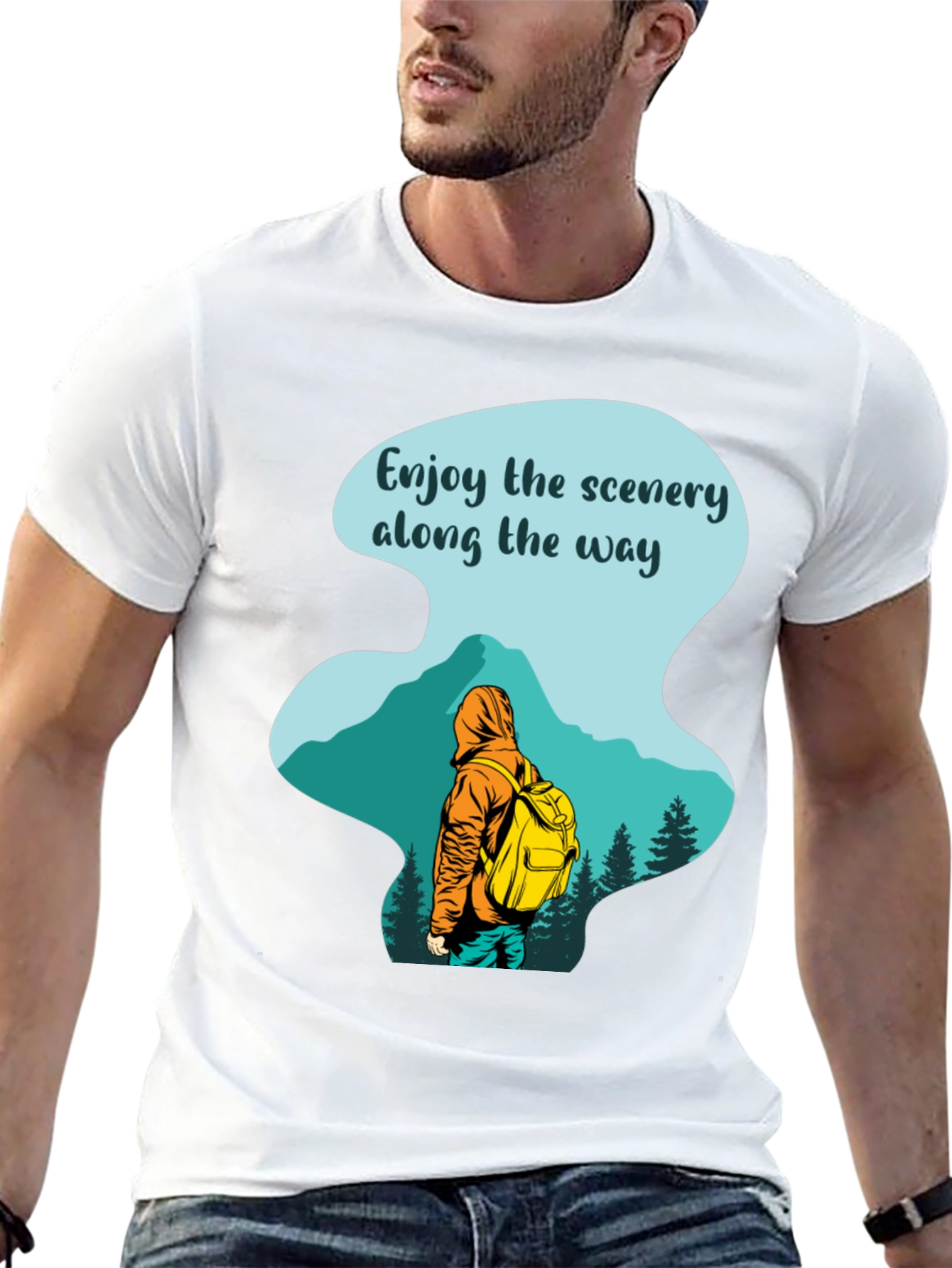 Enjoy The Scenery T-Shirt: Hiking Adventure Tee