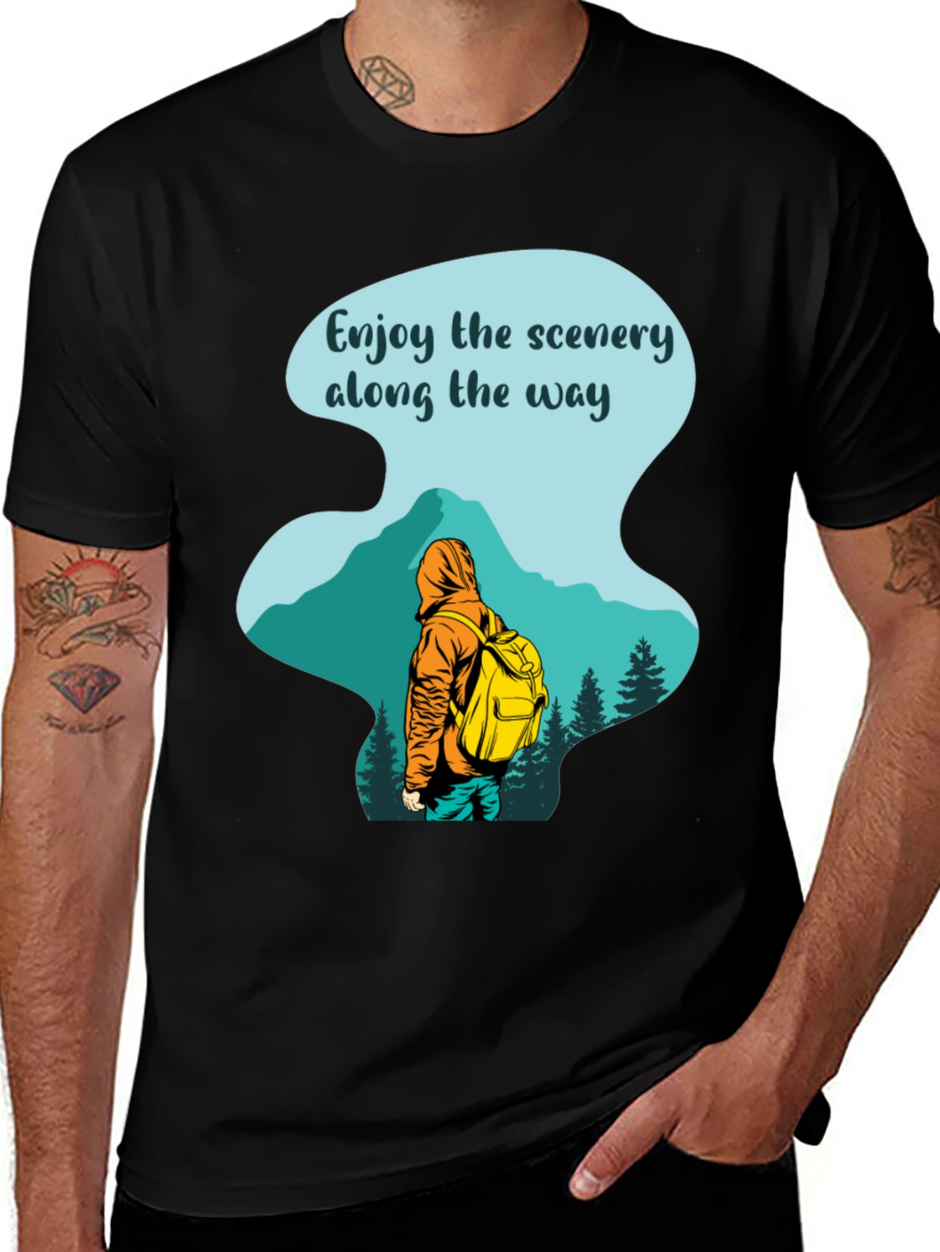 Enjoy The Scenery T-Shirt: Hiking Adventure Tee